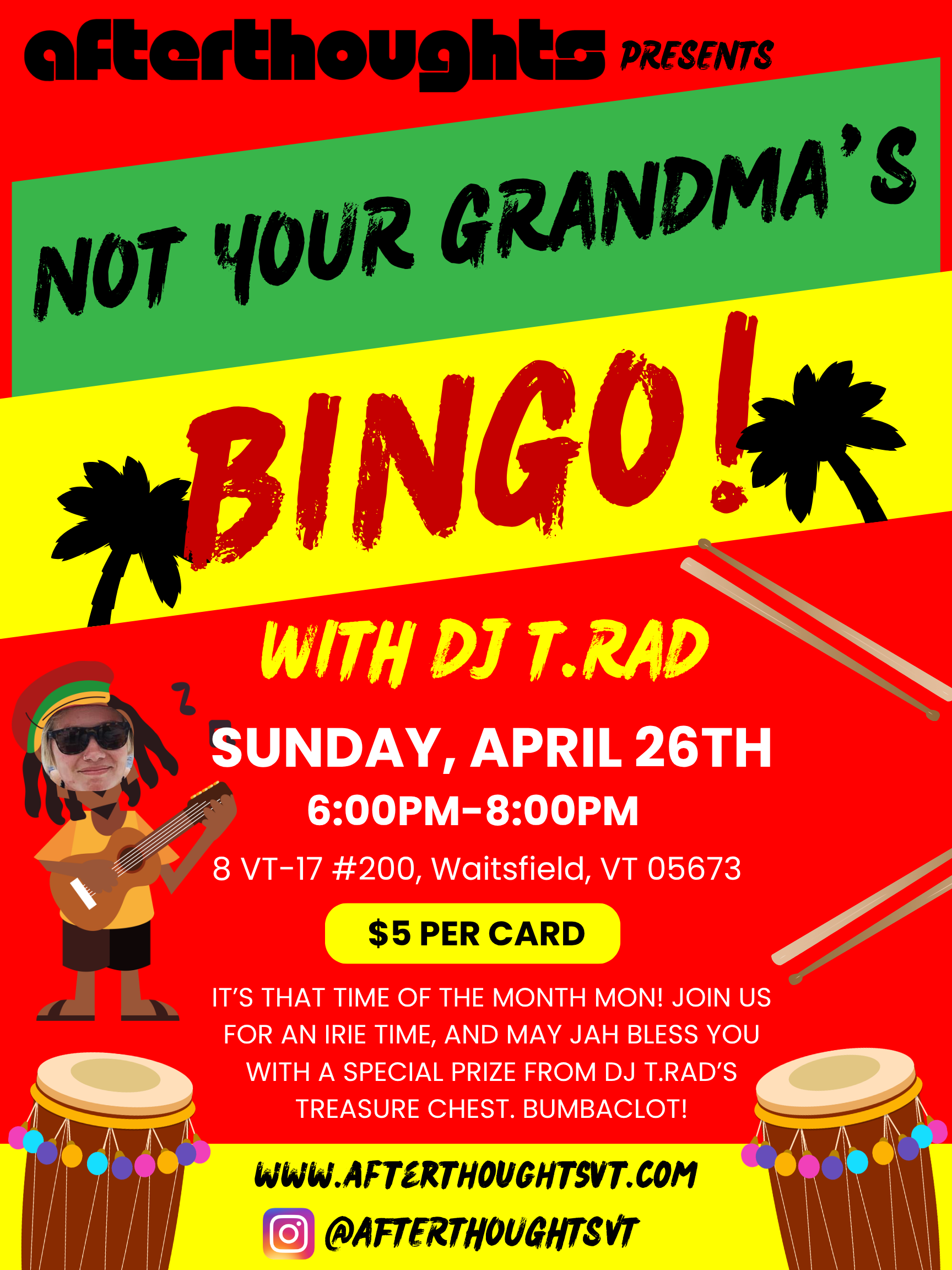 NOT YOUR GRANDMA'S BINGO W/DJ T.RAD