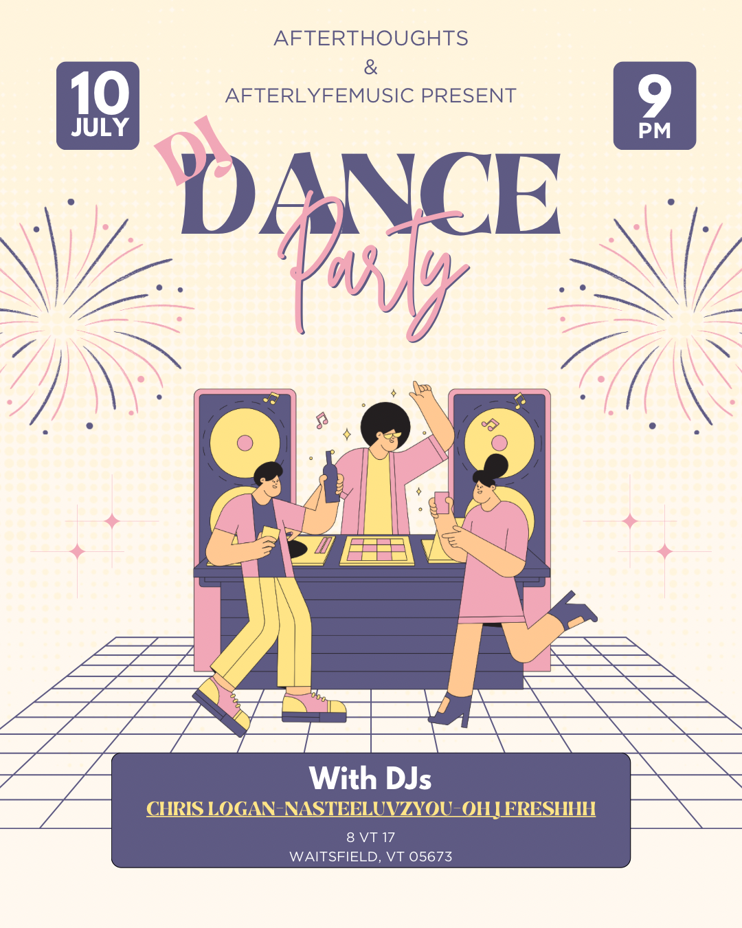 DJ DANCE PARTY w/ CHRIS LOGAN, NASTEELUVZYOU, OHJFRESHHH