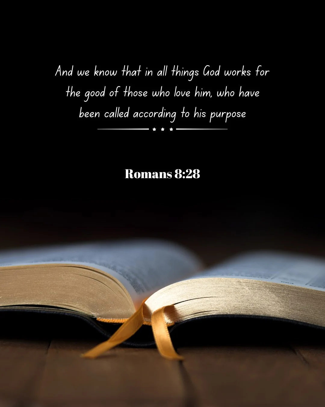 &quot;God works all things for good for those who love Him.&quot;&mdash; Romans 8:28 (Charlie Kirk&rsquo;s favorite verse) 🙏

In moments of uncertainty, this reminds us there&rsquo;s purpose, faith, and hope beyond what we see. Believe that you are 