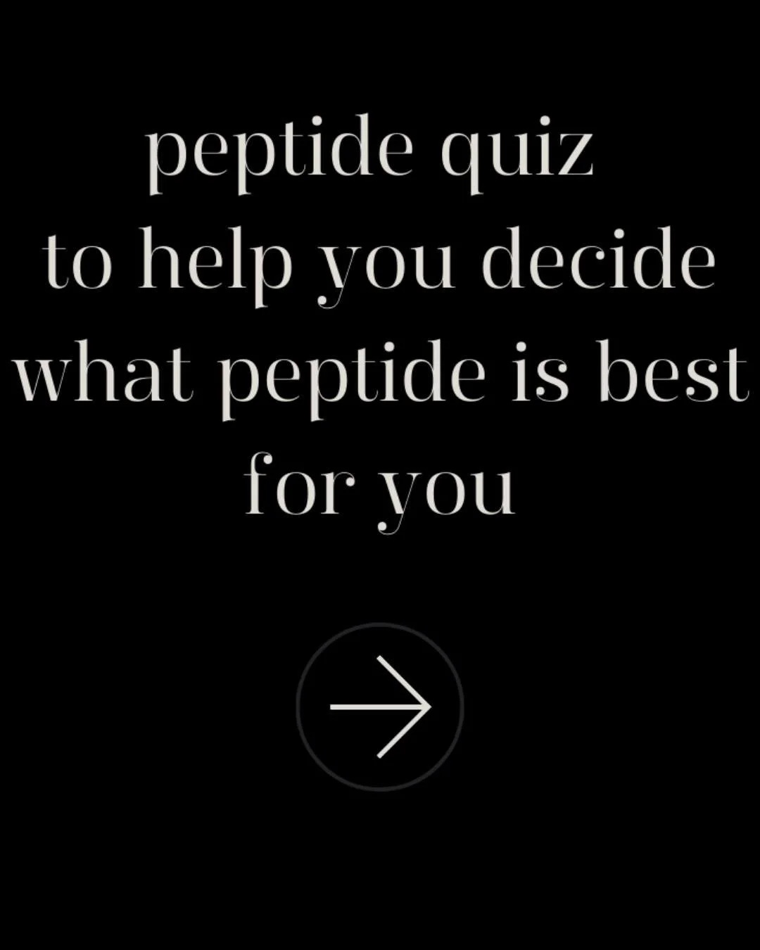 🚨 New Free Quiz Alert! 🚨
Curious if bioactive peptides could help you with energy, focus, weight loss, or recovery? 

Take my Peptide Quiz and find out which formulas might fit your health goals best. It only takes a few minutes&mdash;and the resul