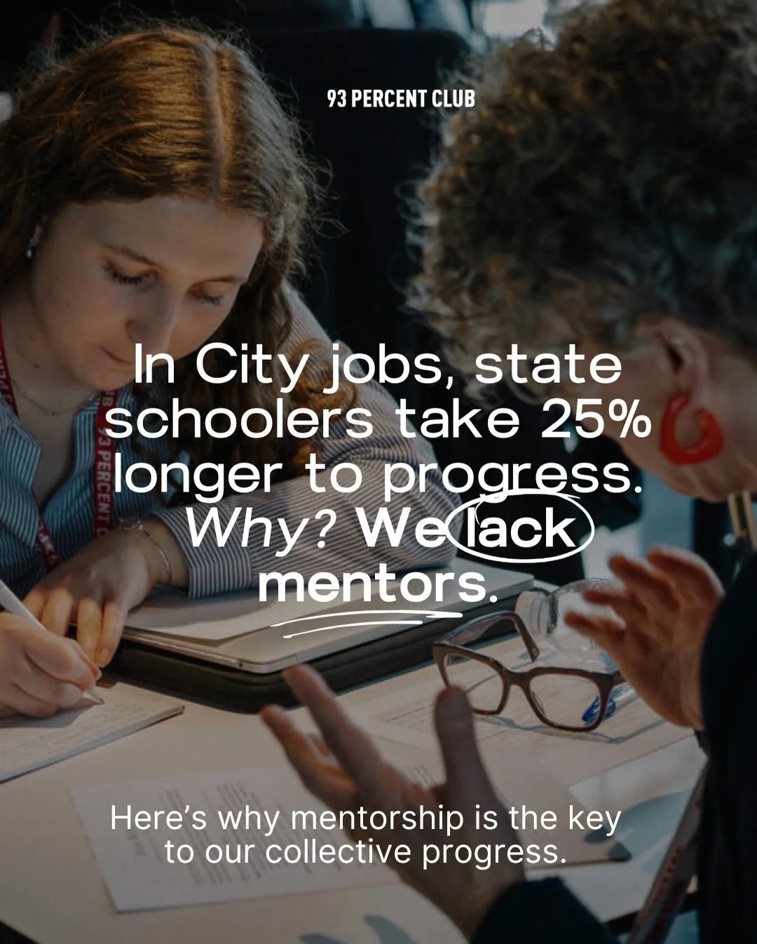 Did you know that people with mentors are promoted five times more often, and advance their careers 18 months faster than their peers? Did you also know that state schoolers take 25% longer on average to progress in City jobs? The missing link? Mento