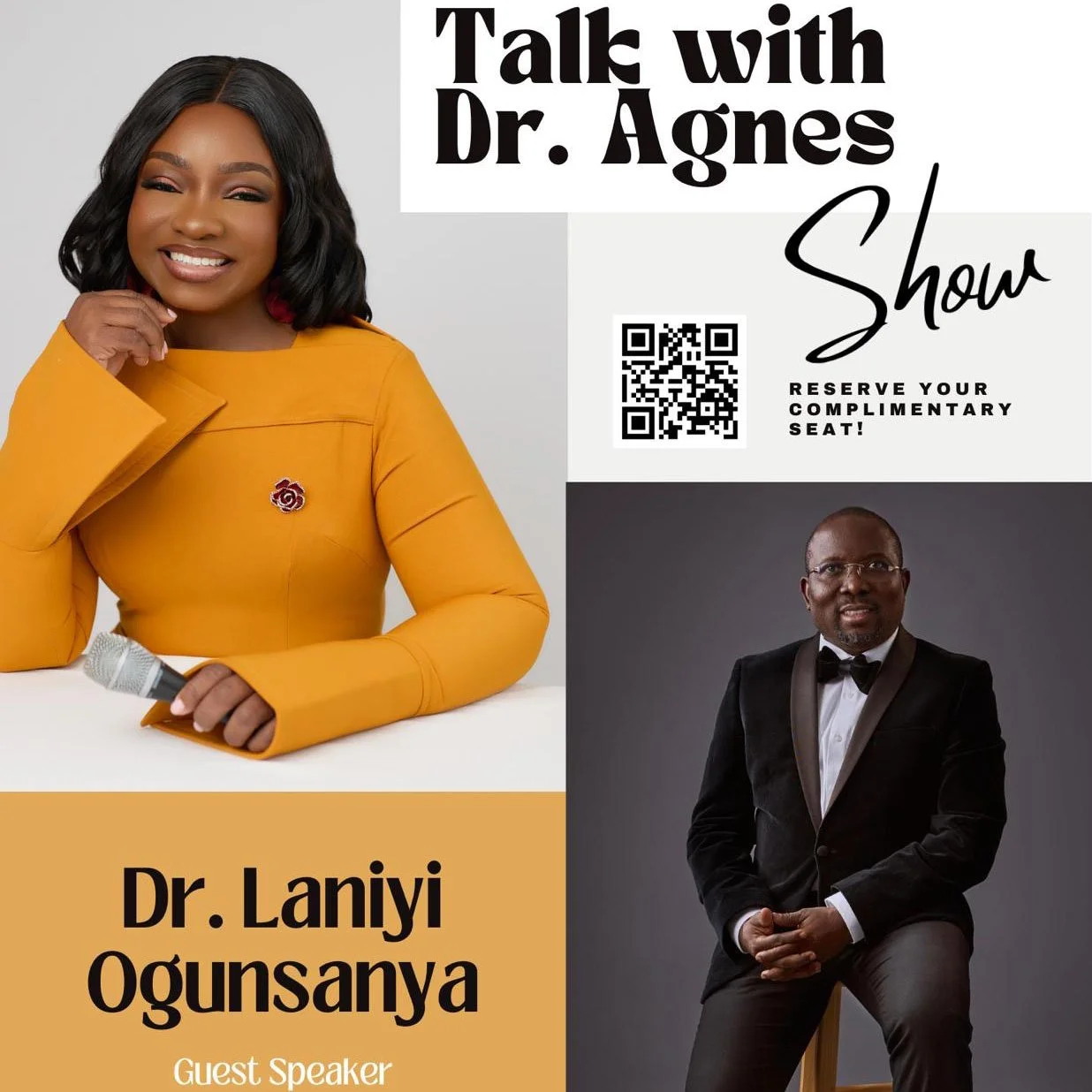 Talk With Dr. Agnes Show Taping - with Guest Dr. Laniyi Ogunsanya