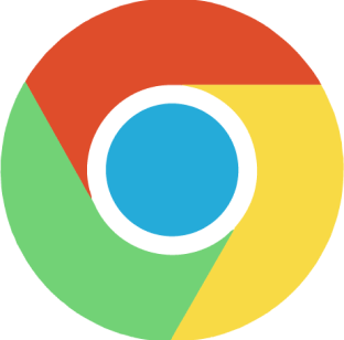 El logotipo de Google Chrome.