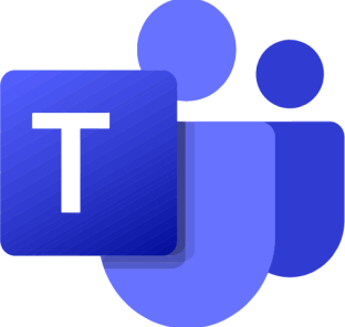 Ilustración digital con íconos y elementos gráficos en tonos azules y morados, representando tecnología o comunicación.