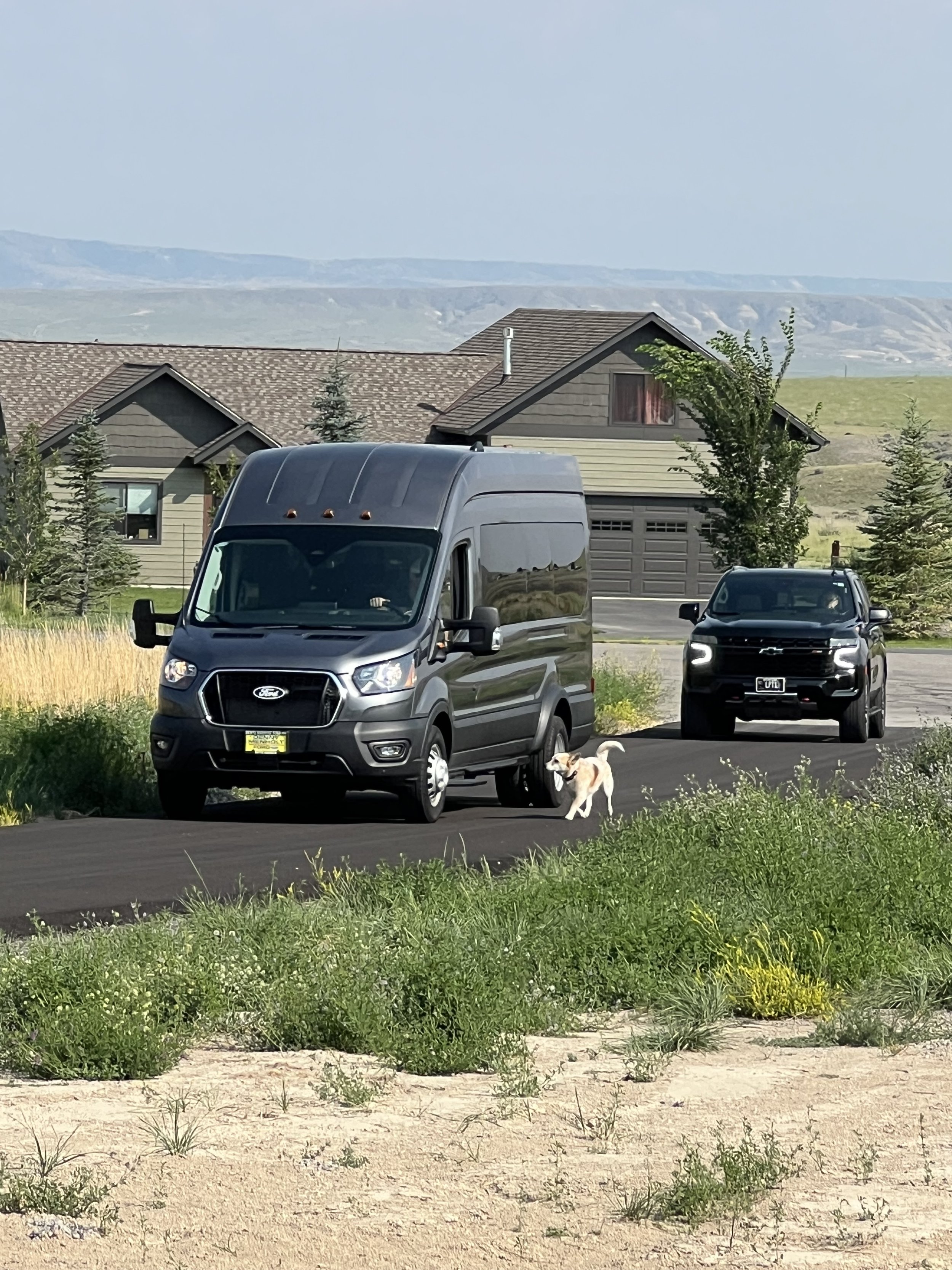 Our New large passenger Van and Black XL SUV arrive for a large group Bozeman Airport Transfer Three Forks, MT  7/26/26