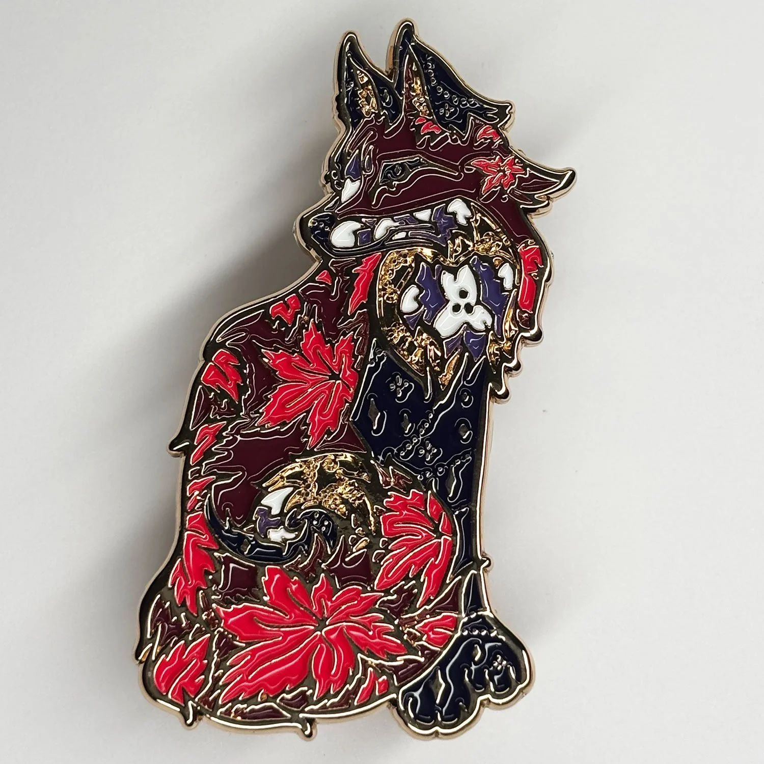 Folk Familiar - Fox- Enamel Pin