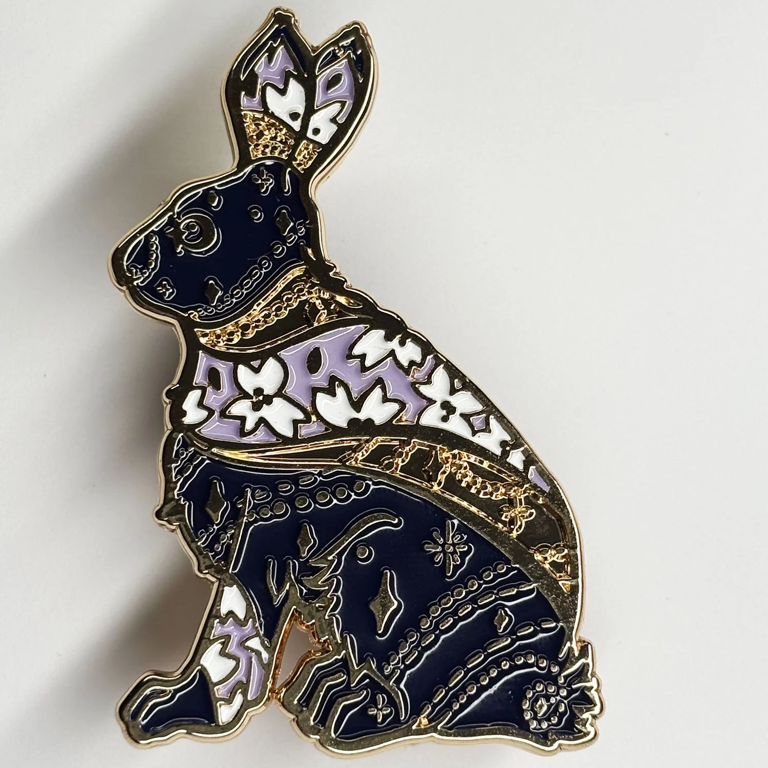 Folk Familiar - Rabbit - Enamel Pin