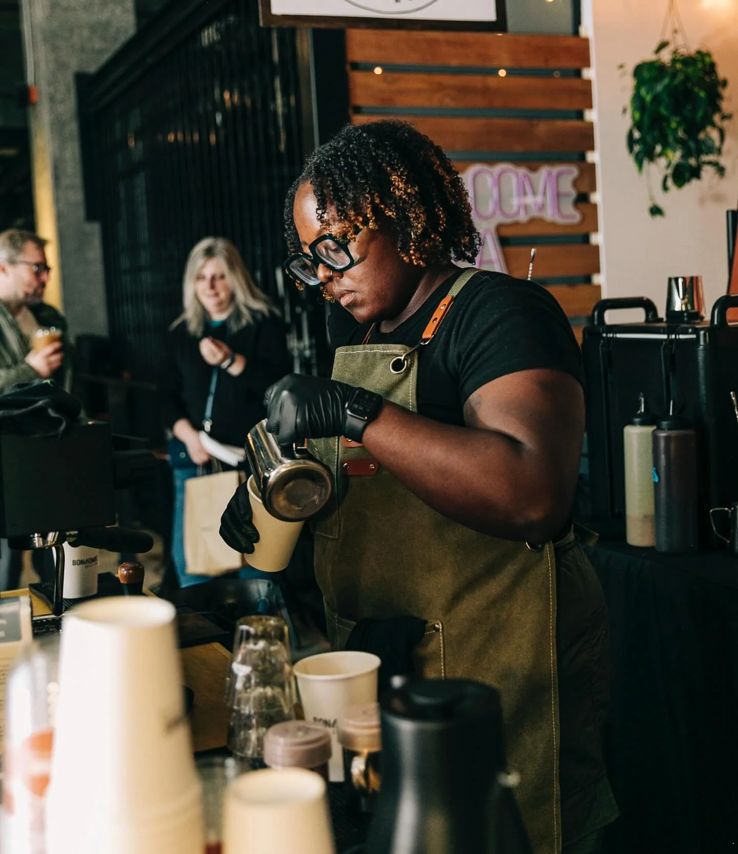 No regular service at @labourtemple Saturday, 10/25!

Find us at @seattlecoffeefestival from 10-4 serving up free samples of Kafe ak L&egrave;t and Kremas Lattes + selling our coffee beans, merch, and bottled drinks. 

We will be showcasing alongside