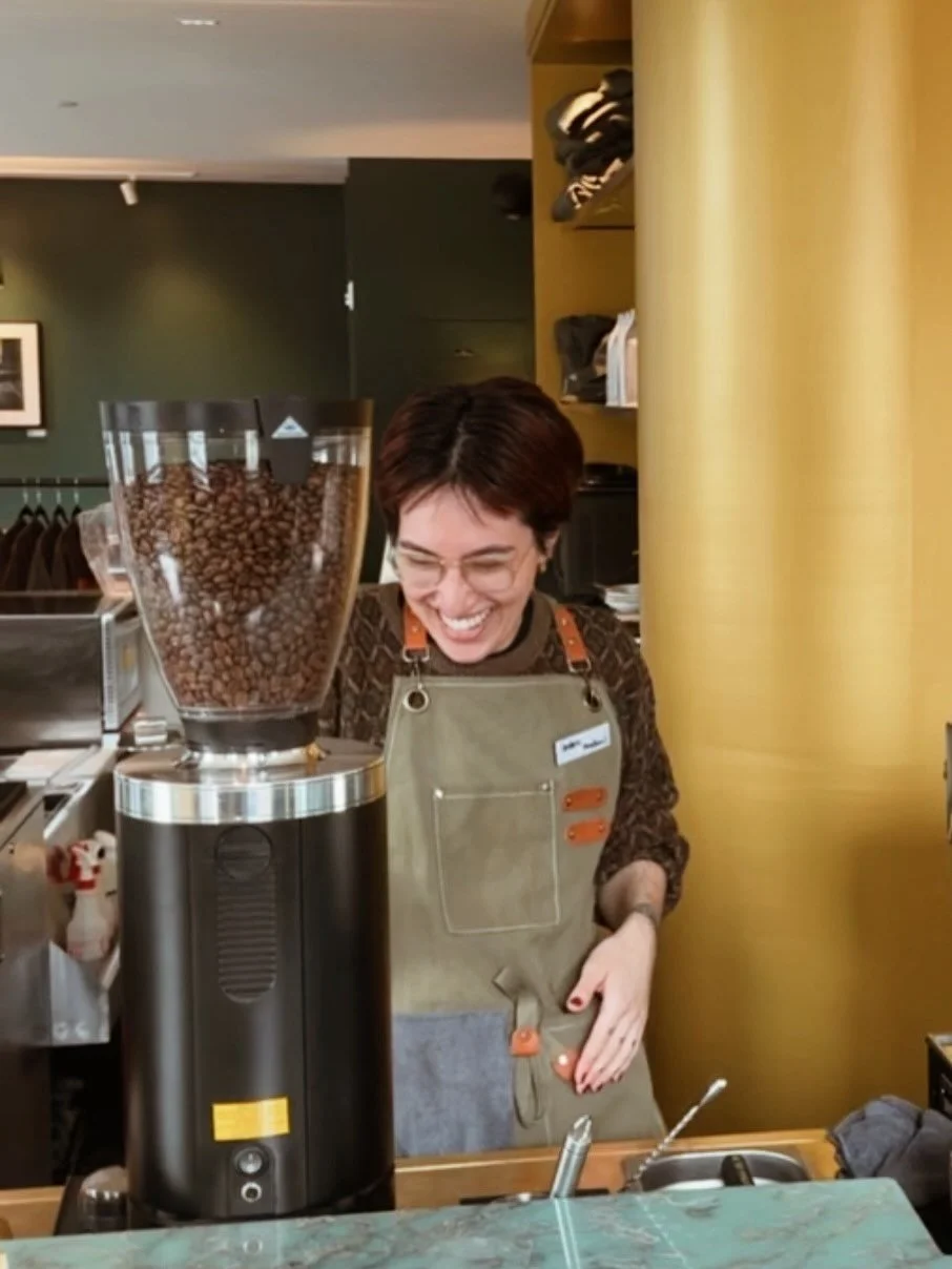 Meet Jordan (they/them), one of the newest baristas to join Bonhomie!

Big three: Taurus Sun, Cancer Moon, Scorpio Rising

Biggest accomplishment: Single-handedly convinced us to keep our Manba Syrup on the menu through
February (while supplies lasts