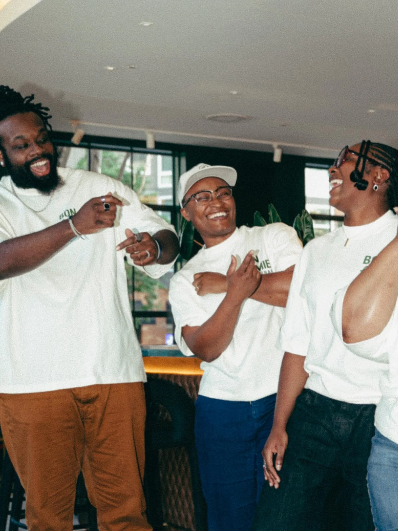 Bonhomie means cheerful friendliness, but our community has refined that meaning. &ldquo;Good Homies&rdquo; are the people who show up anywhere in the city to share a drink, a story, or a moment. This merch celebrates the fanmi who turned a mobile ca