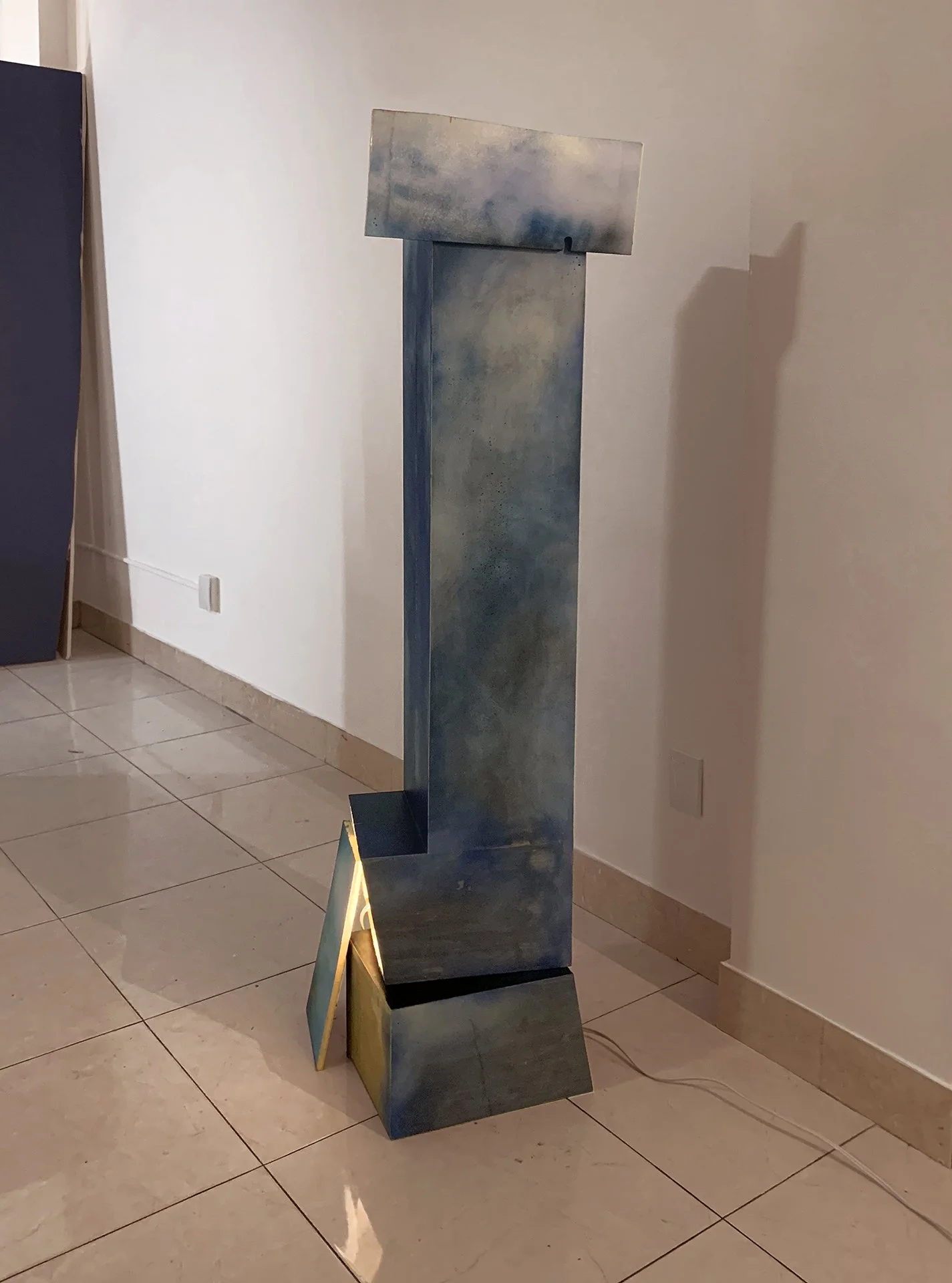 Cut Tower Chunk Lamp I