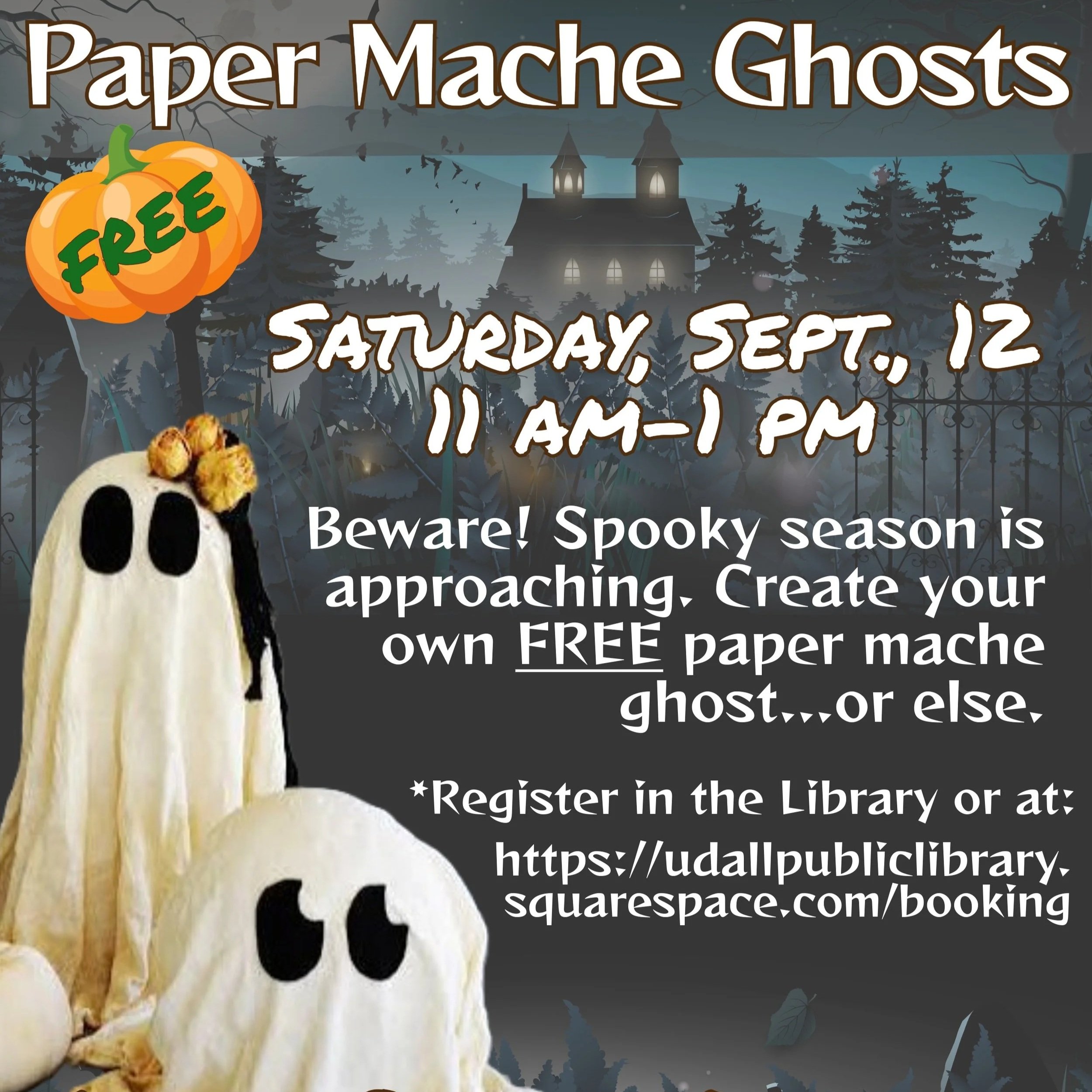 Paper Mache Ghosts