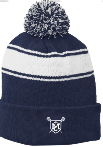 Marin Catholic Lacrosse Pom Pom Beanie