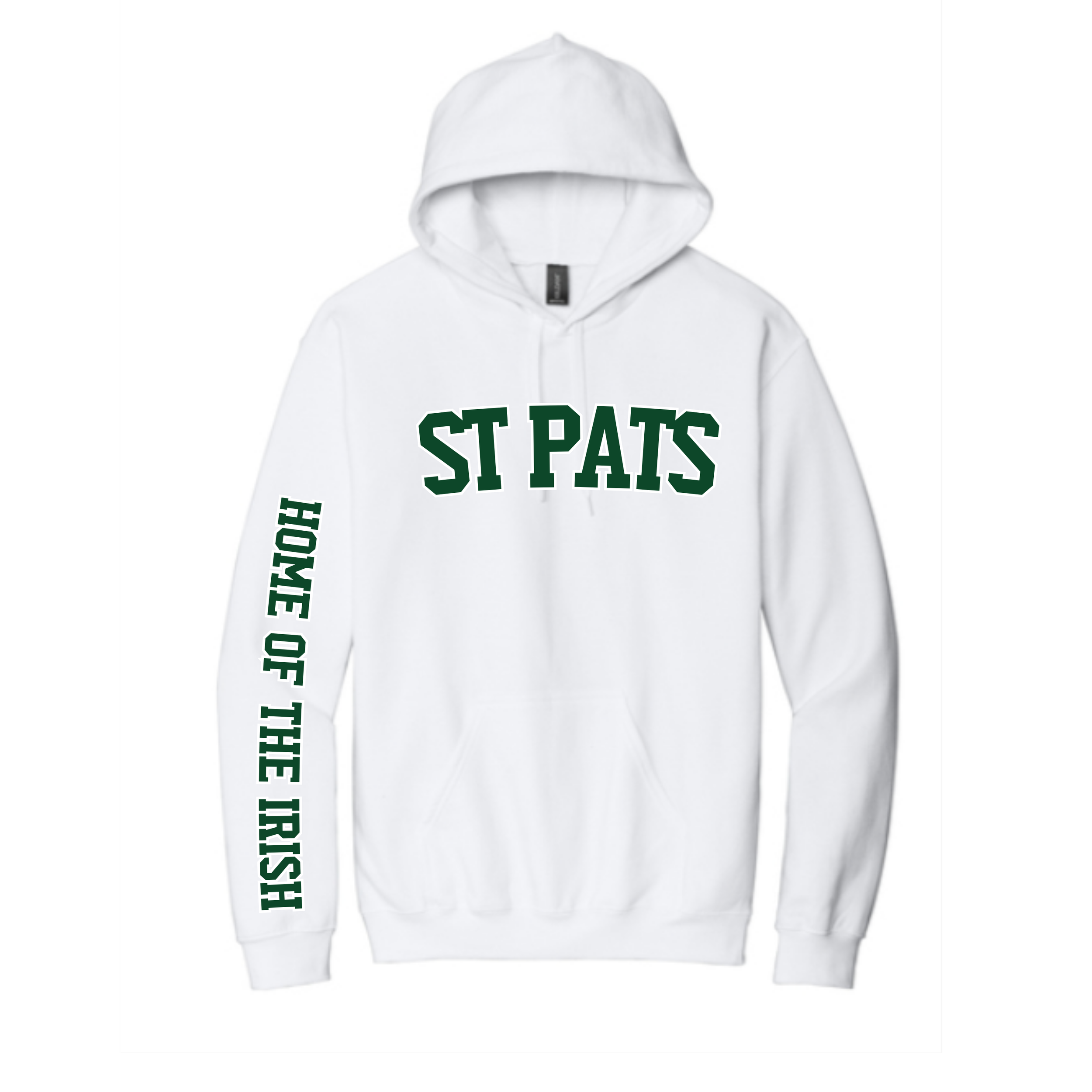 Gildan® Softstyle® Midweight Pullover Hooded Sweatshirt with St Pats Logo