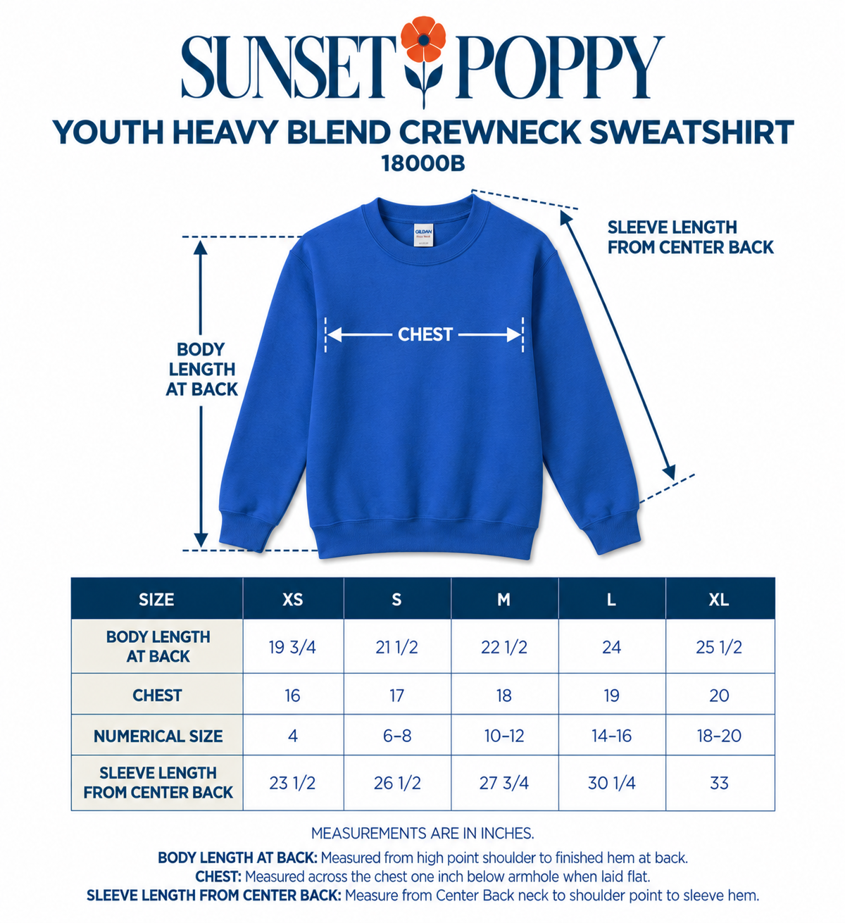 Sunset Poppy Youth Sweatshirt Size Chart.png