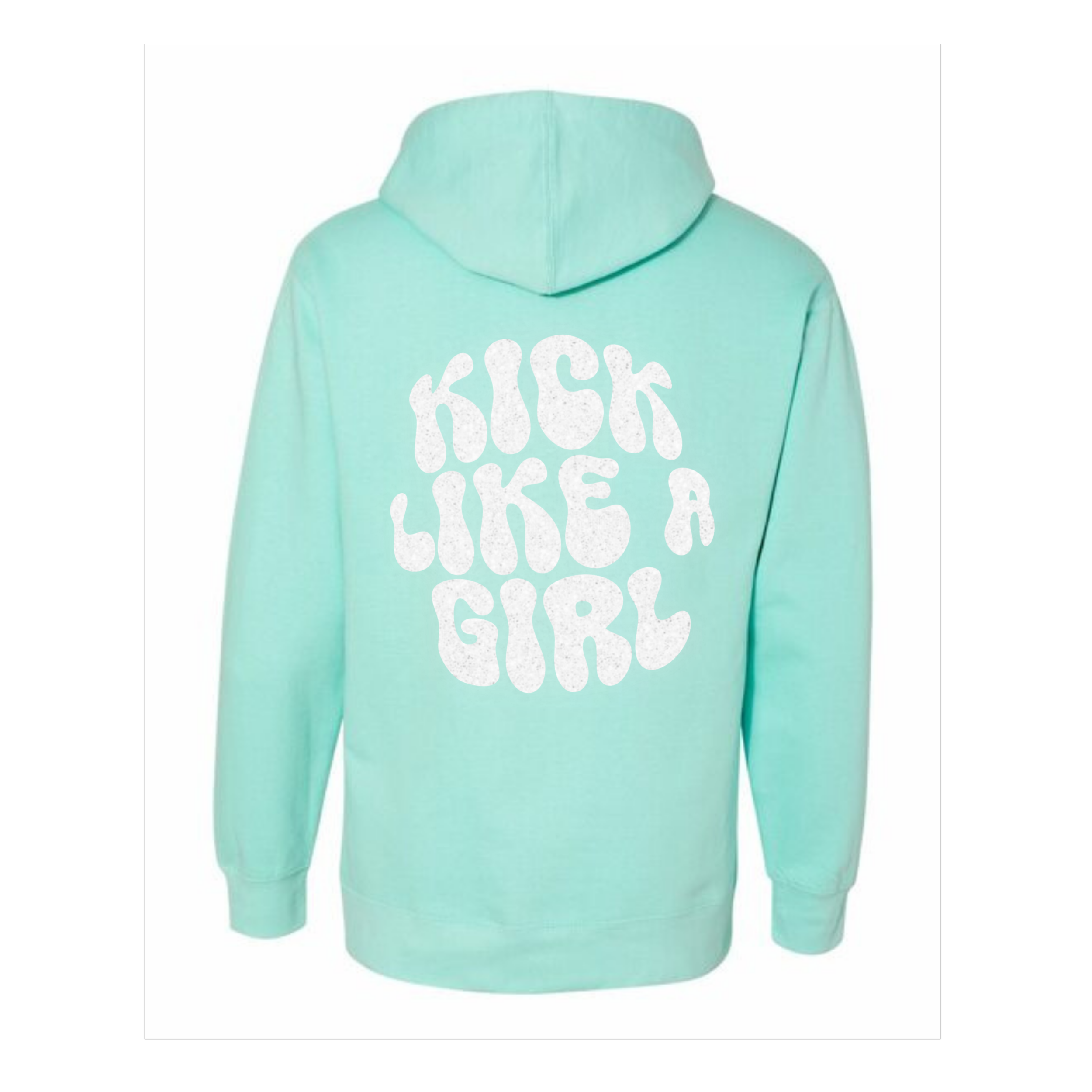 NMU Youth Midweight Hooded Sweatshirt with Puffy Custom Number, NMU Logo and Back Puffy Logo