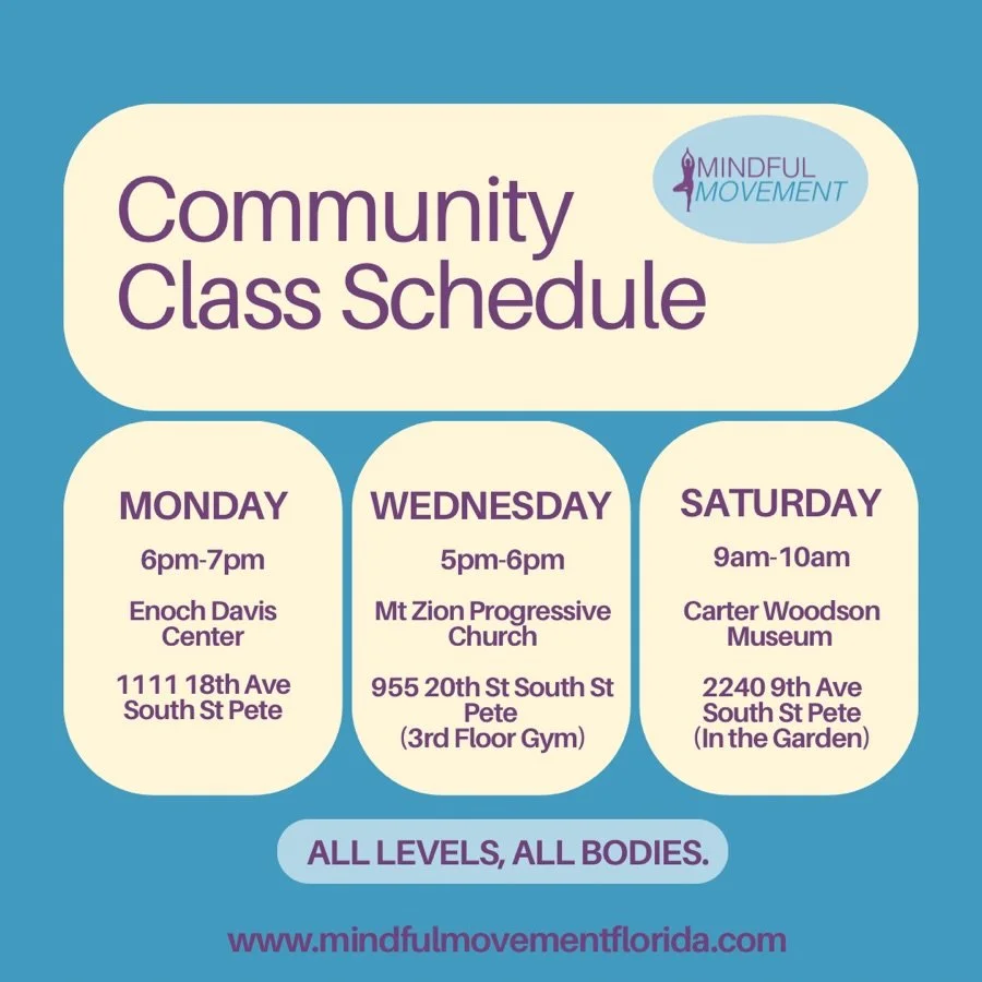 We tightened up the schedule so it reflects our classes. Same care. Same energy. 

If you have been meaning to pull up, this is your sign. Come stretch. Come breathe. Come be in community. Check the updated schedule and find the class that fits your 