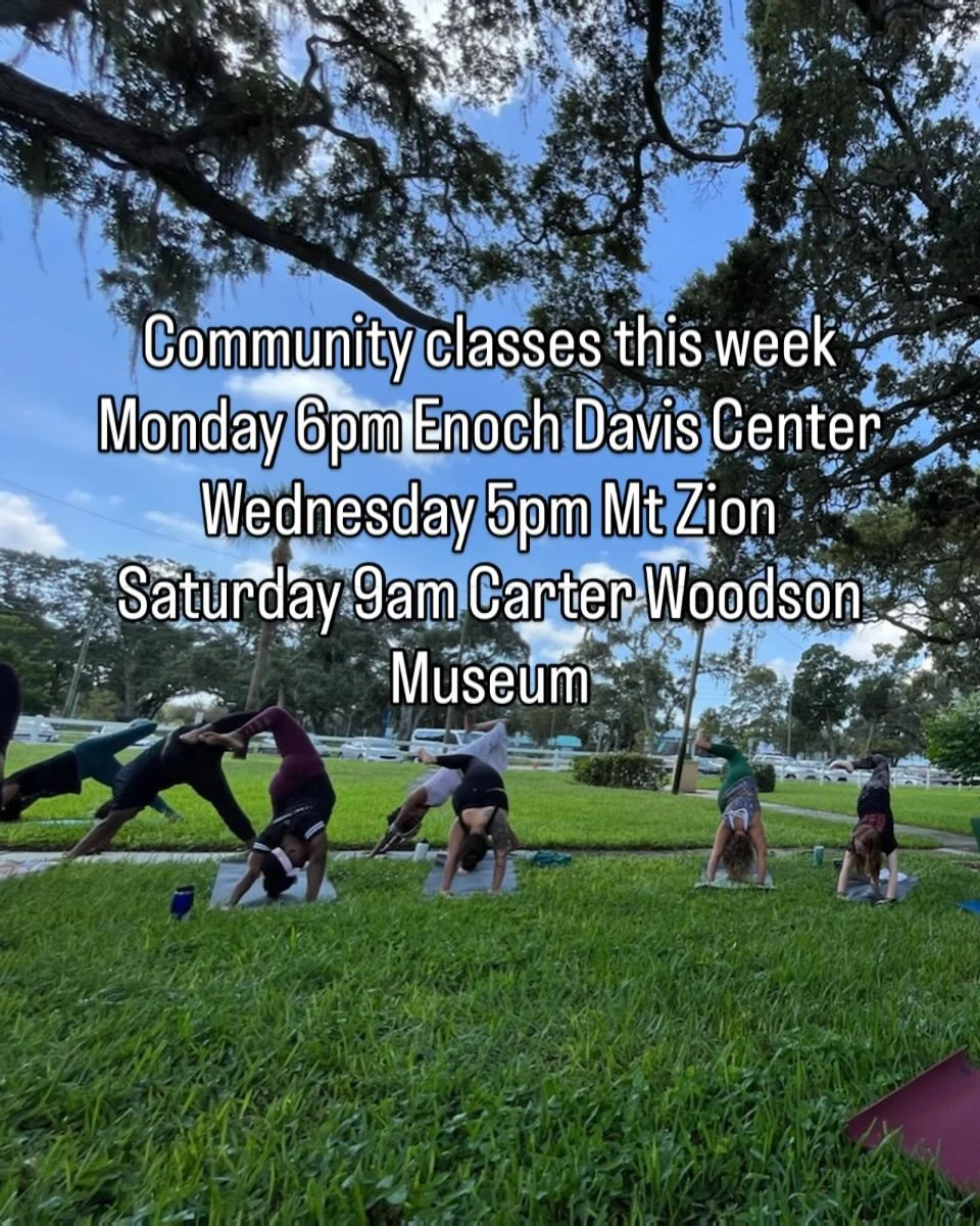 Mindful Movement is not just in schools. We are in the community too. Join us. Bring your family. Share with a friend. When we regulate together, we grow together. Namaste. 🙏🏿