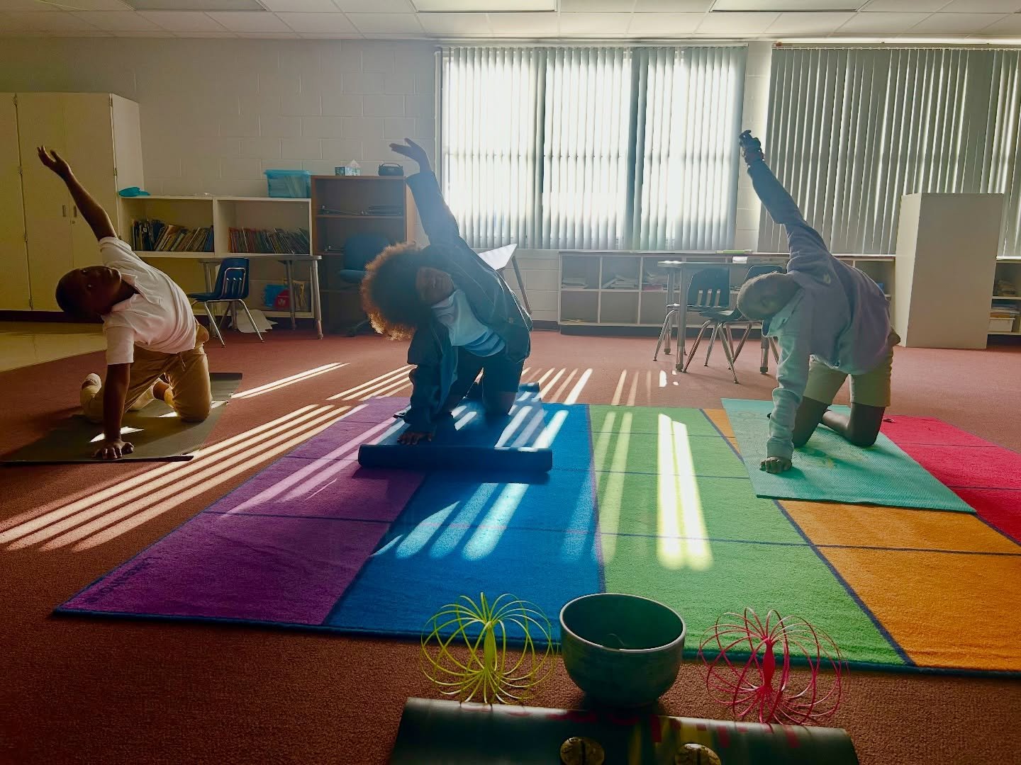 Small moments like this matter. Movement, breath, and presence all in one space. #afterschoolprograms