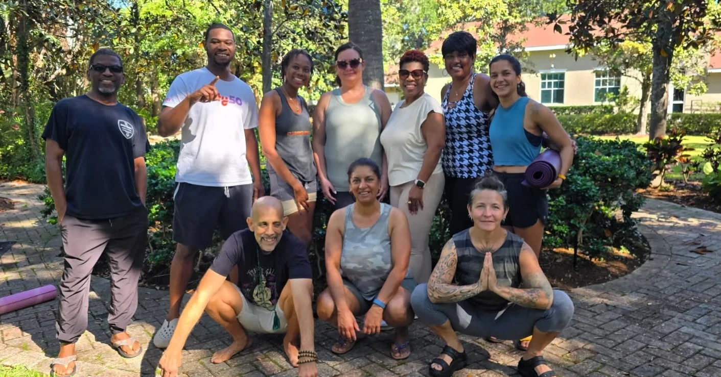 Saturdays feel like sun on your skin, grass under your mat, and breath moving through open air at @woodsonmuseum Woodson African American Museum of Florida. Come get your community cup filled.