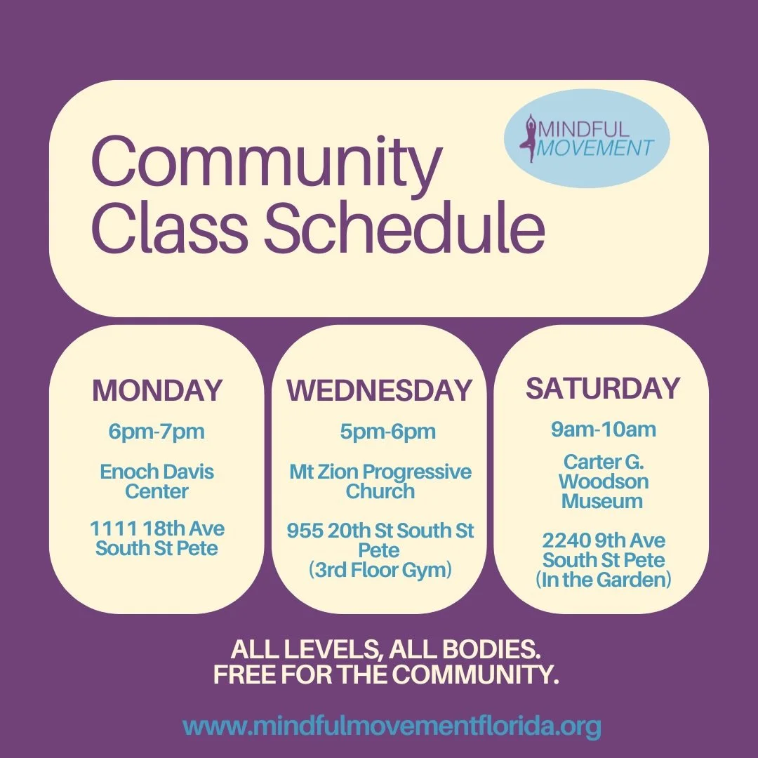 If you have been meaning to pull up, this is your sign. Come stretch. Come breathe. Come be in community. Check the updated schedule and find the class that fits your week.

We build this together and we keep it going together. #mindfulness #communit