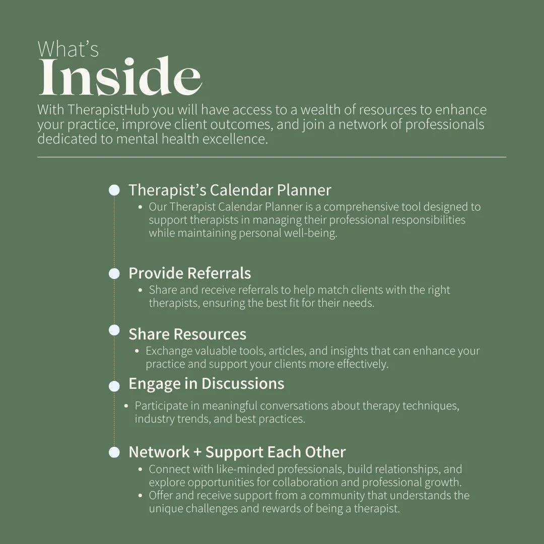 🌟 Join a Vibrant Community Where Therapists Connect, Collaborate, and Grow! 🌟 ⁠
⁠
Does this sound familiar? ⁠
1️⃣ You&rsquo;re in need of additional support for your clients. ⁠
2️⃣ You&rsquo;re looking for resources to enhance your practice. ⁠
3️⃣ 