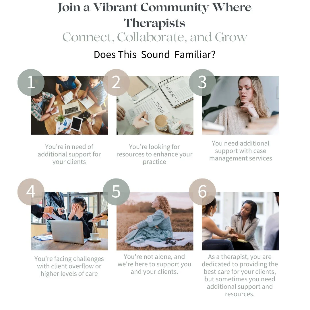 🌟 Connect, Collaborate, and Grow! 🌟⁠
⁠
Join a vibrant community where therapists come together to support one another! ⁠
⁠
Does this sound familiar? ⁠
1️⃣ You&rsquo;re in need of additional support for your clients. ⁠
2️⃣ You&rsquo;re facing challe