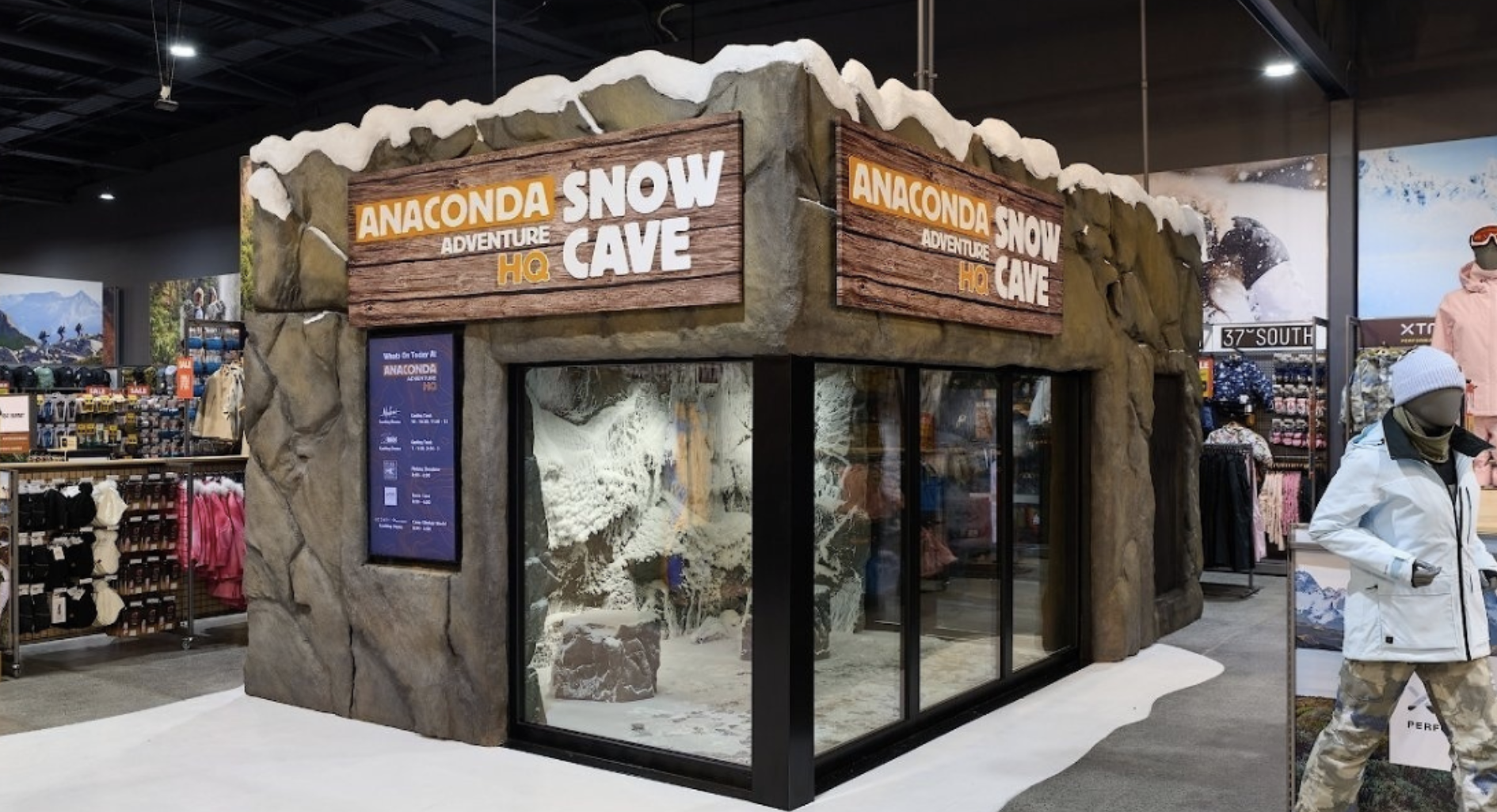 Anaconda Snow Cave Adventure HQ Experiential Marketing