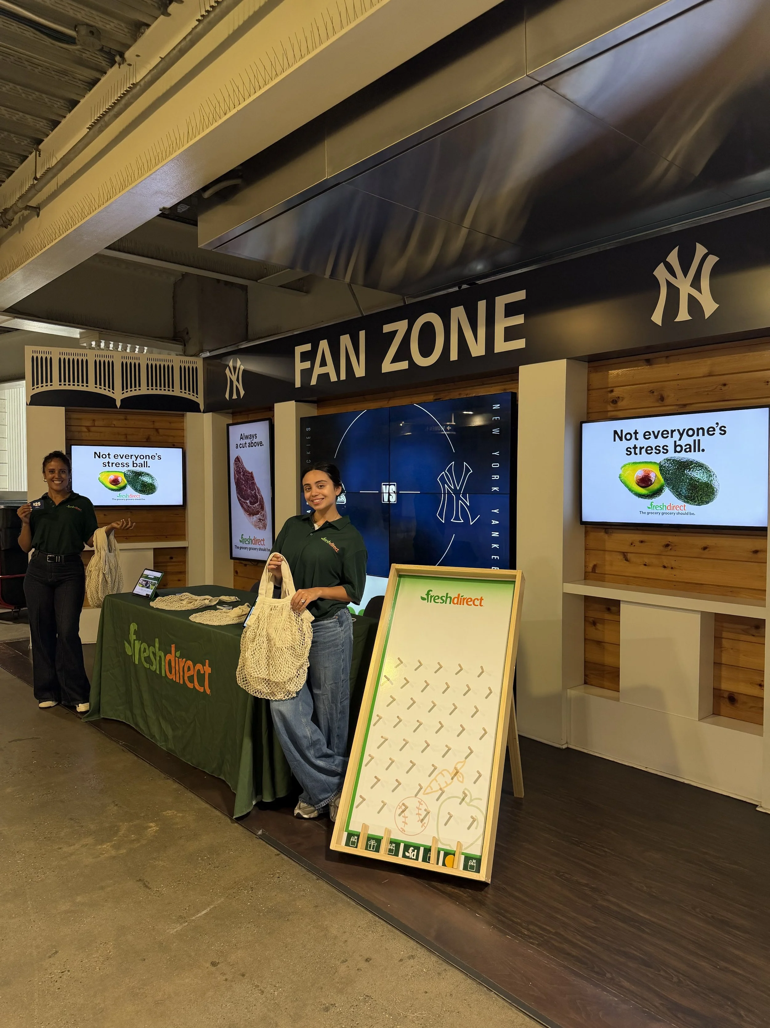 Fresh Direct Fan Zone Yankees Activation
