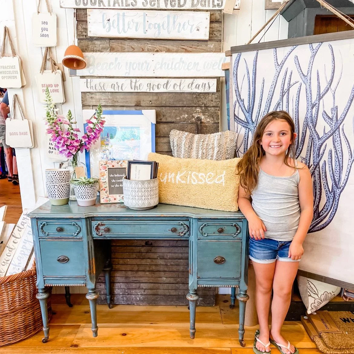 Coastal Antique Living Room