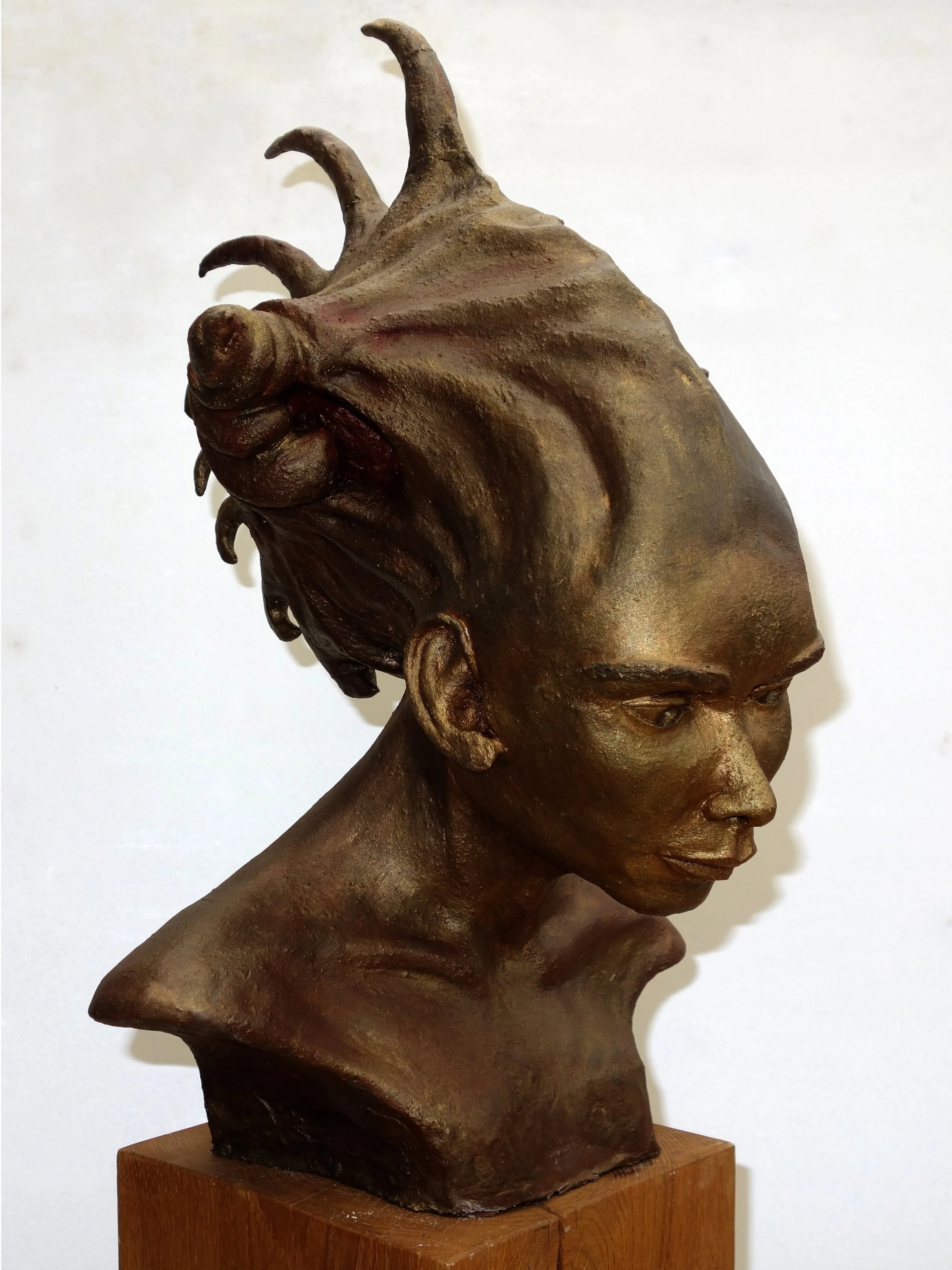 Ton, Bronzefarben, Kupferoxid, 2017