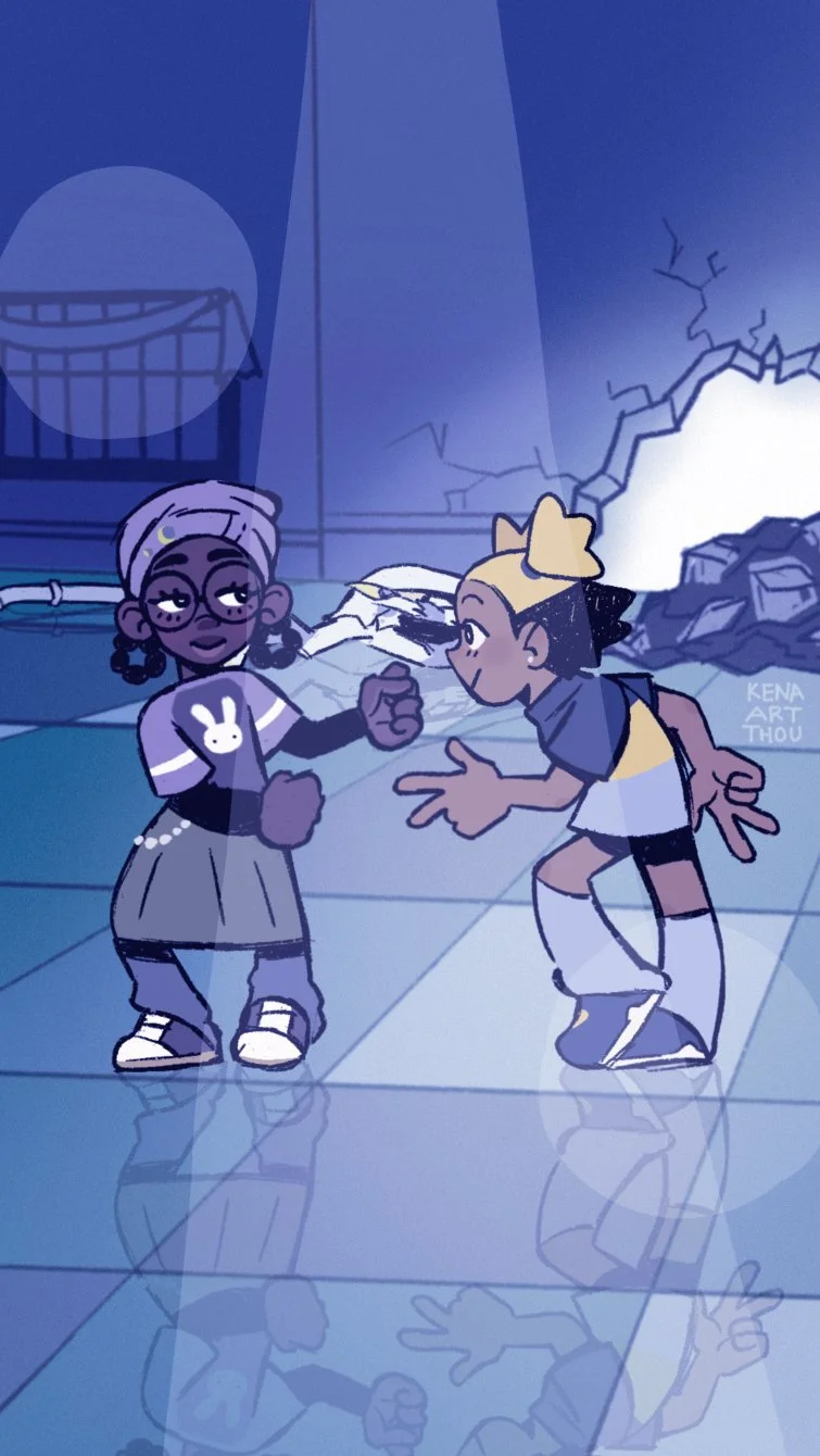 'Let's groove' with Pretty Please I Don't Want to Be a Magical Girl | looping animation