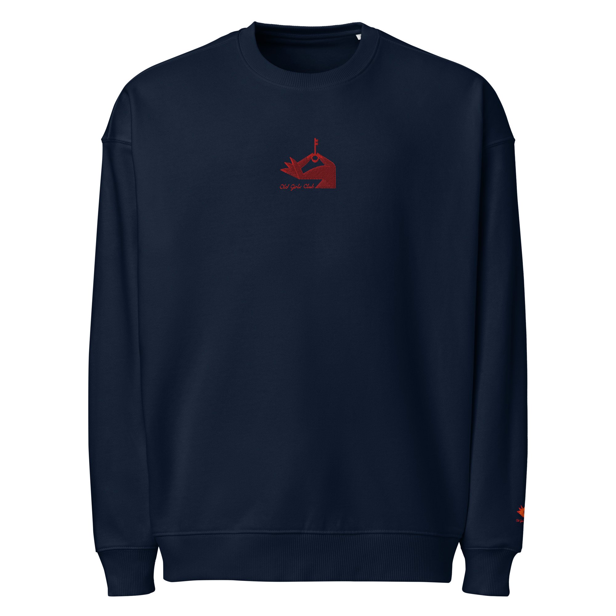 Embroidered oversized sweatshirt: The key