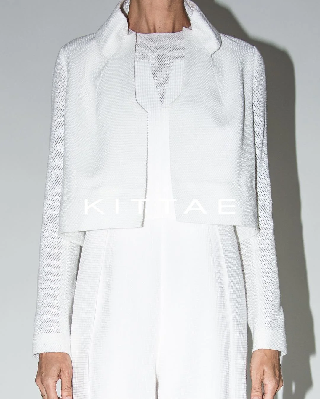 Lab crop jacket with jumpsuit