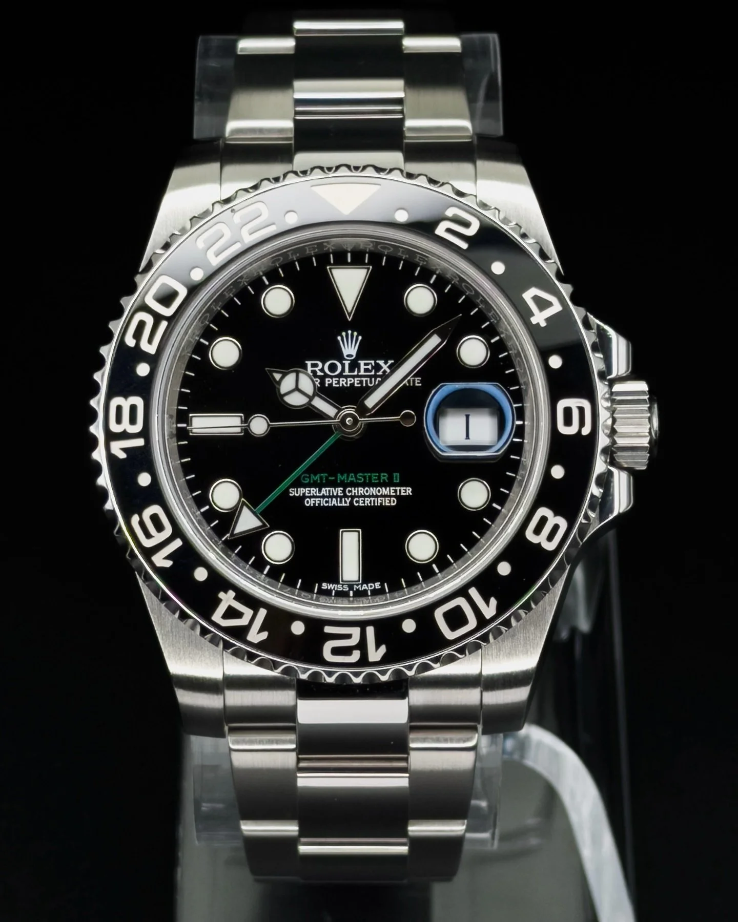 Rolex GMT-Master II &ldquo;Dark Knight&rdquo; 40mm Black Ceramic Bezel 116710LN

DM for availability