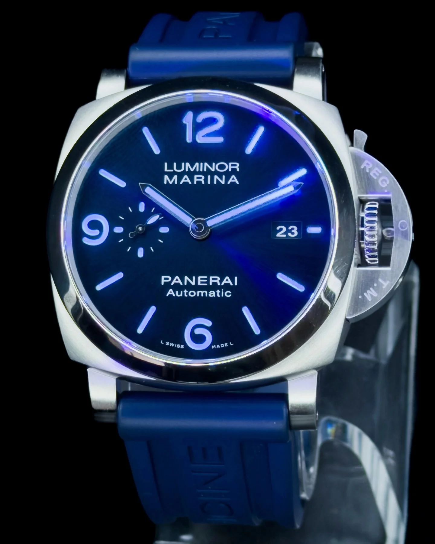 Panerai Luminor Marina PAM01313 44mm Blue Sun-Brushed Dial