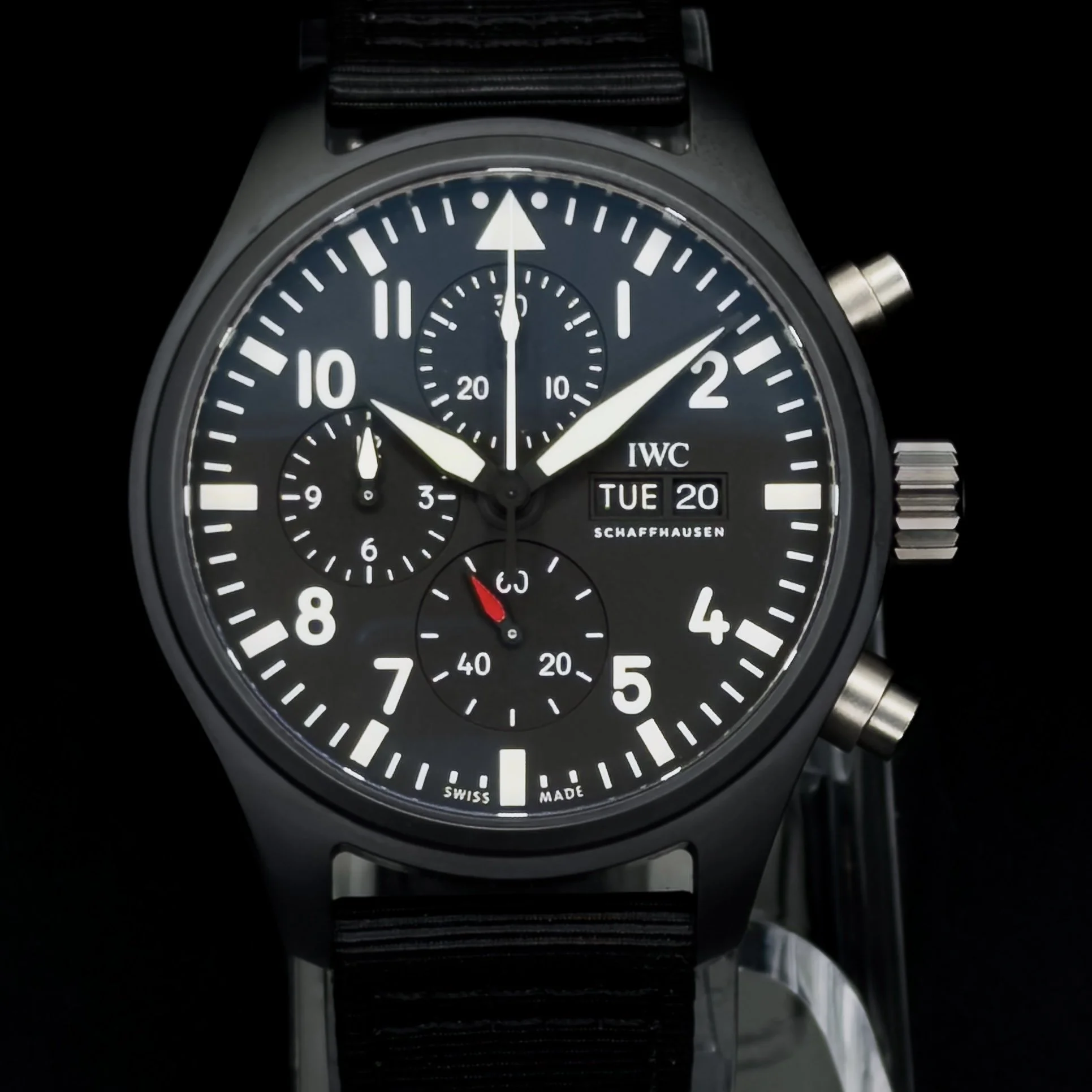 IWC Pilot Chronograph Top Gun Black Ceramic 44.5mm IW389101