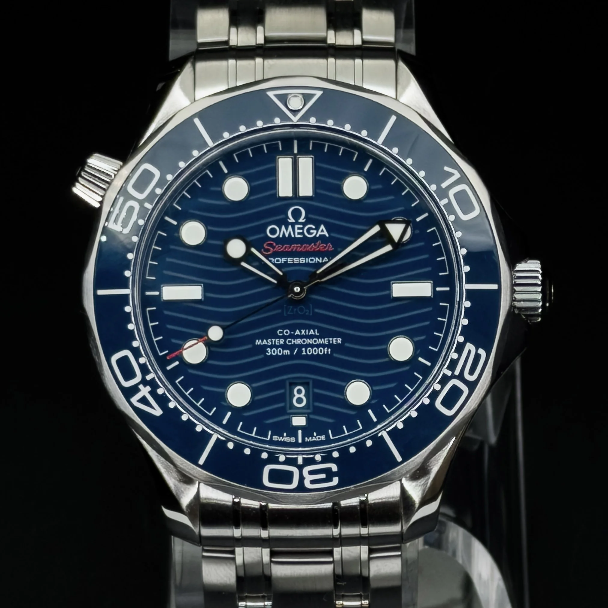 Omega Seamaster Diver 300M 42mm Blue Dial Steel Bracelet 210.30.42.20.03.001