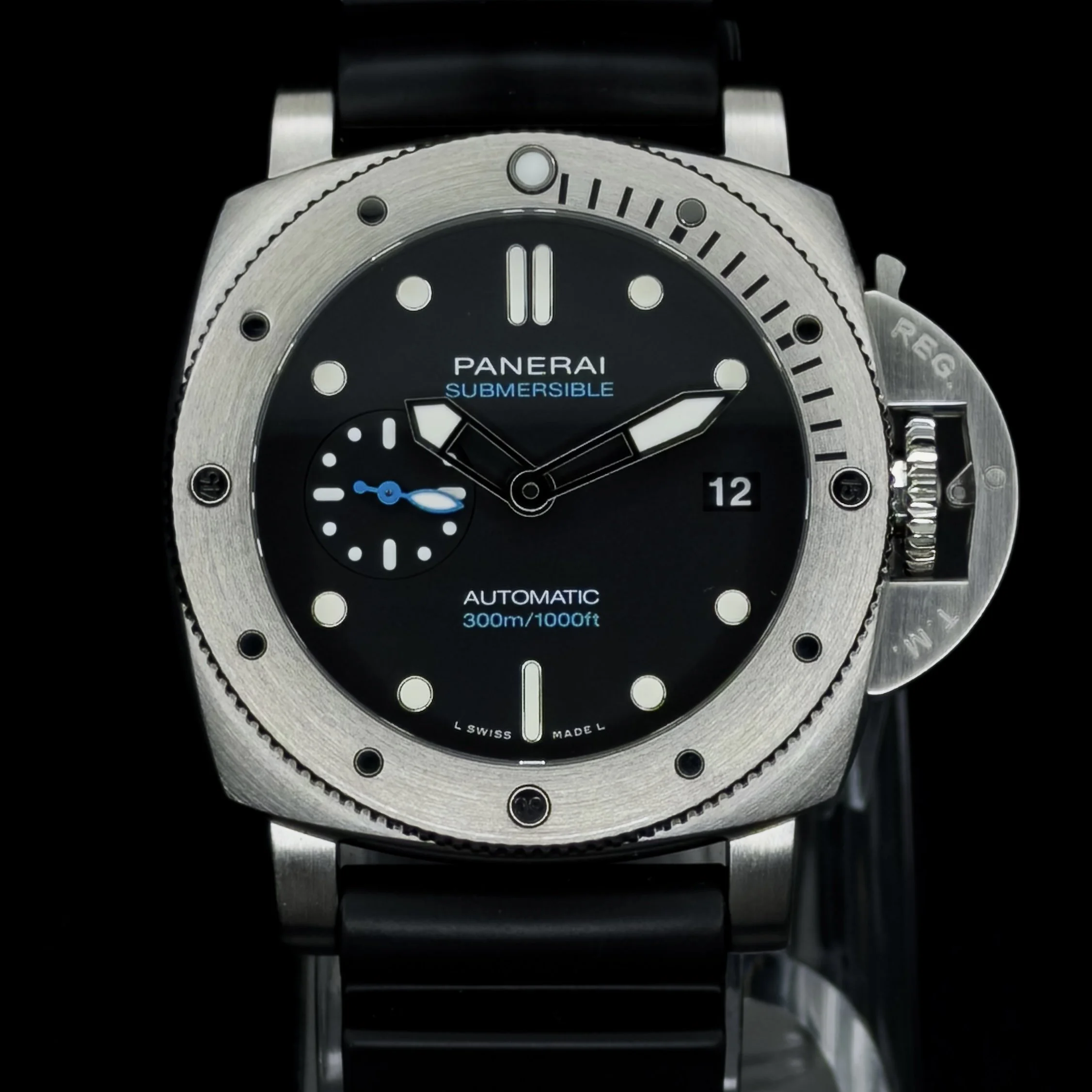 Panerai Submersible 42mm, Black Dial, Steel, Caliber P.900 PAM00973