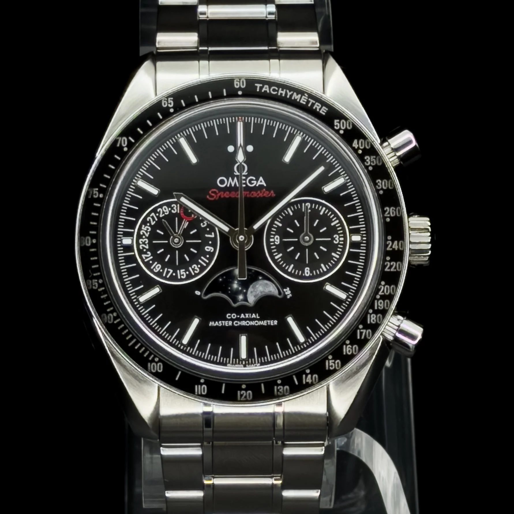 Omega Speedmaster Moonphase 304.30.44.52.01.001 – Black Dial, 44.25mm, Caliber 9904