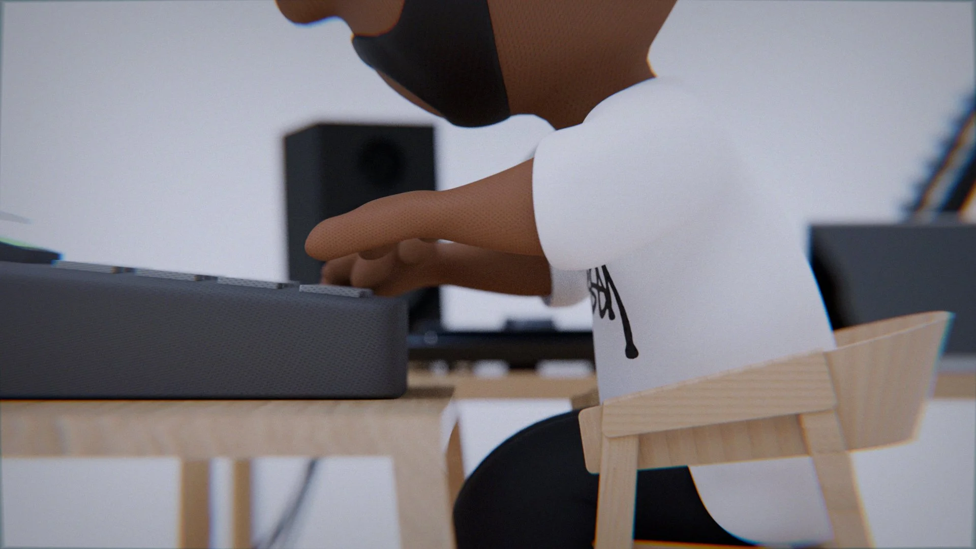 j dilla as a 3d peanuts character by reggie perry jr