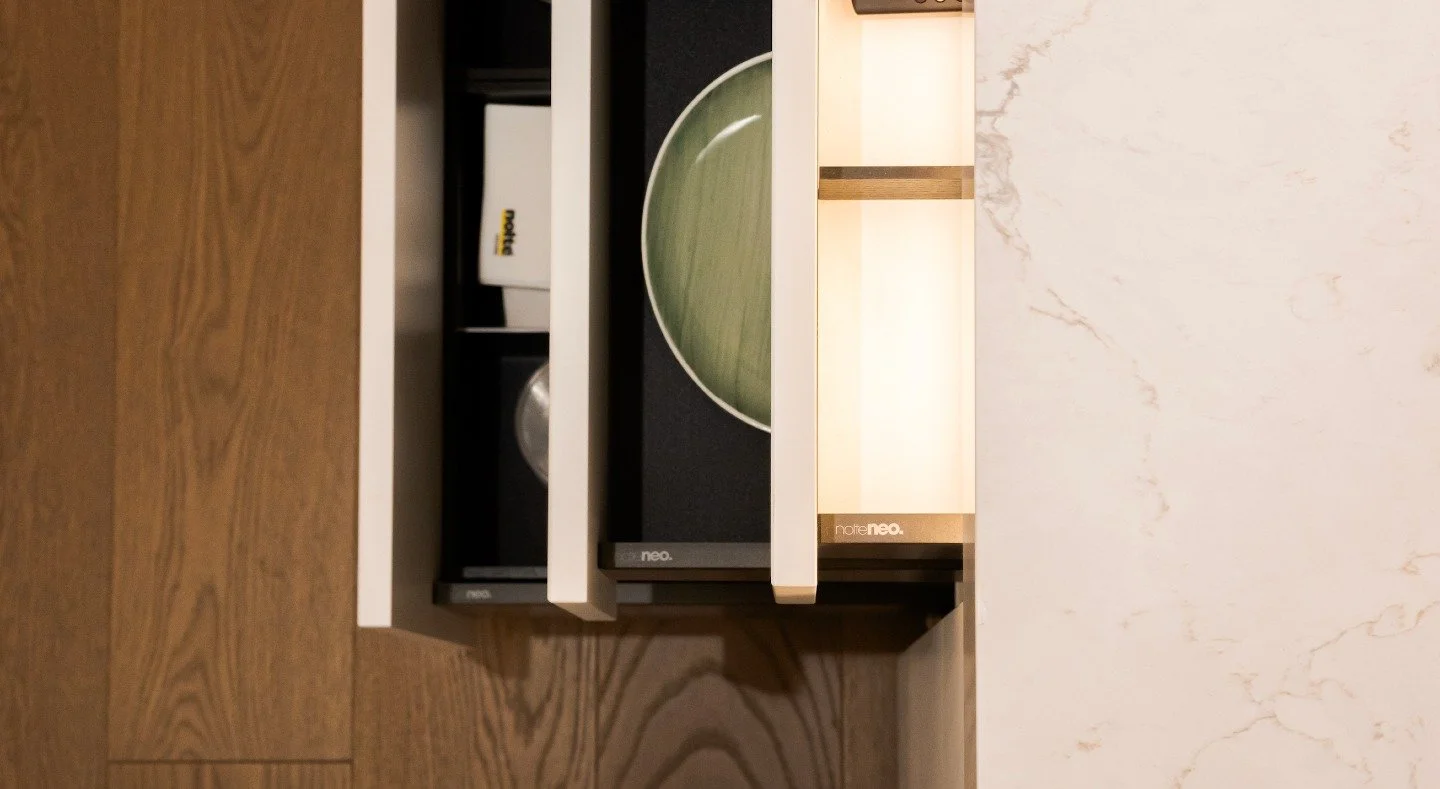 A new year invites a smarter approach to kitchen design.
Nolte Neo cabinetry features illuminated neoBOX drawers designed to make everyday kitchen use simpler and more efficient.

#herbandoak #luxuryinteriors #designstudio #functionality #sustainabil