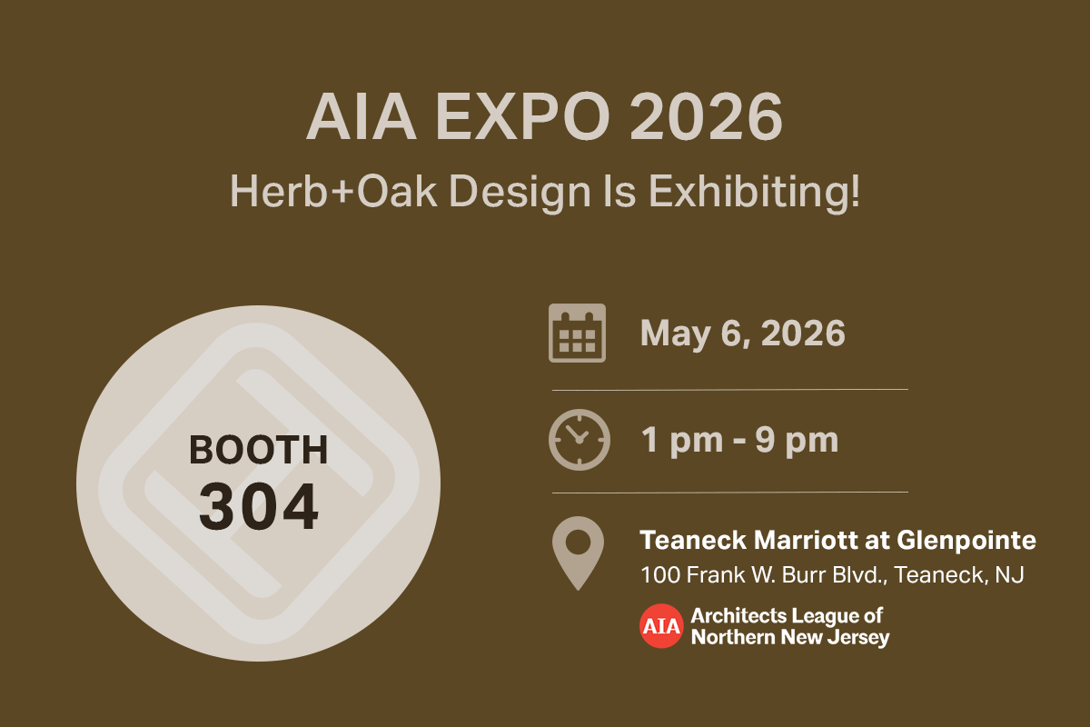 AIA Expo 2026: Herb+Oak Design Studio Exhibiting, Booth 304