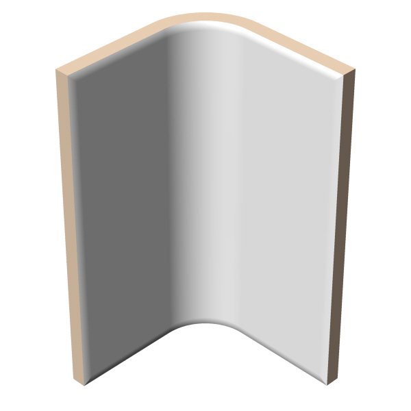DTILE Konstruktionsfliese Innenwinkel 90°