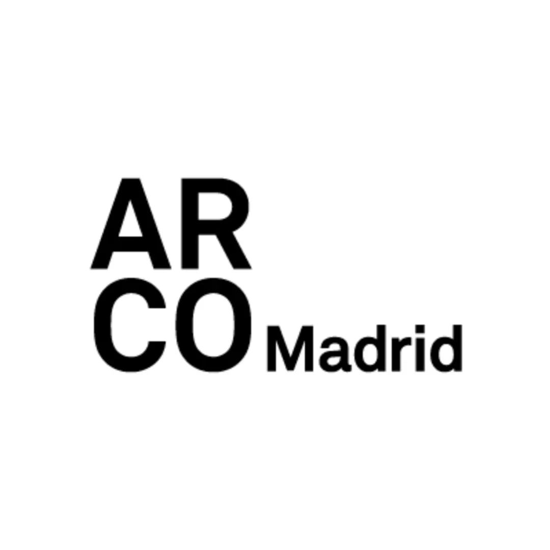 Logo with the words 'ARCO' in large black letters and 'Madrid' in smaller black letters.