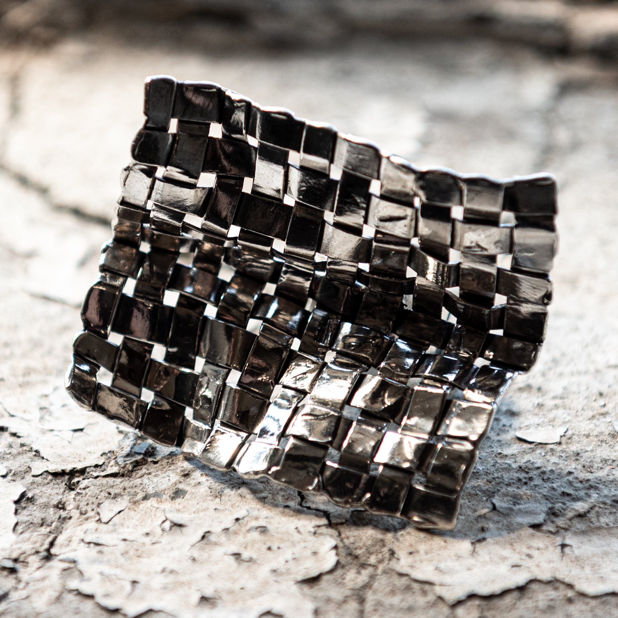 Abstract Woven Ring