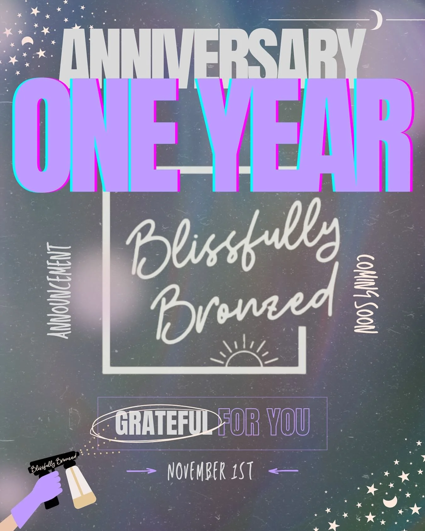 Blissfully Bronzed is turning ONE next month 🥹✨
My heart is so full reflecting on this past year — every glow, every laugh, every story shared in this little studio. You’ve made this dream come to life in the most beautiful way.💜
I&rs