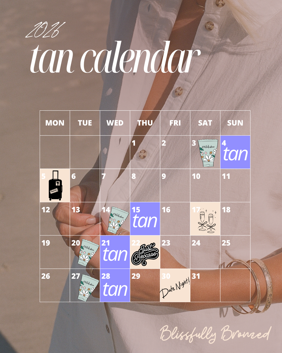 The Perfect Spray Tan Schedule: Weddings, Vacations, Events &amp; Everyday Glow 