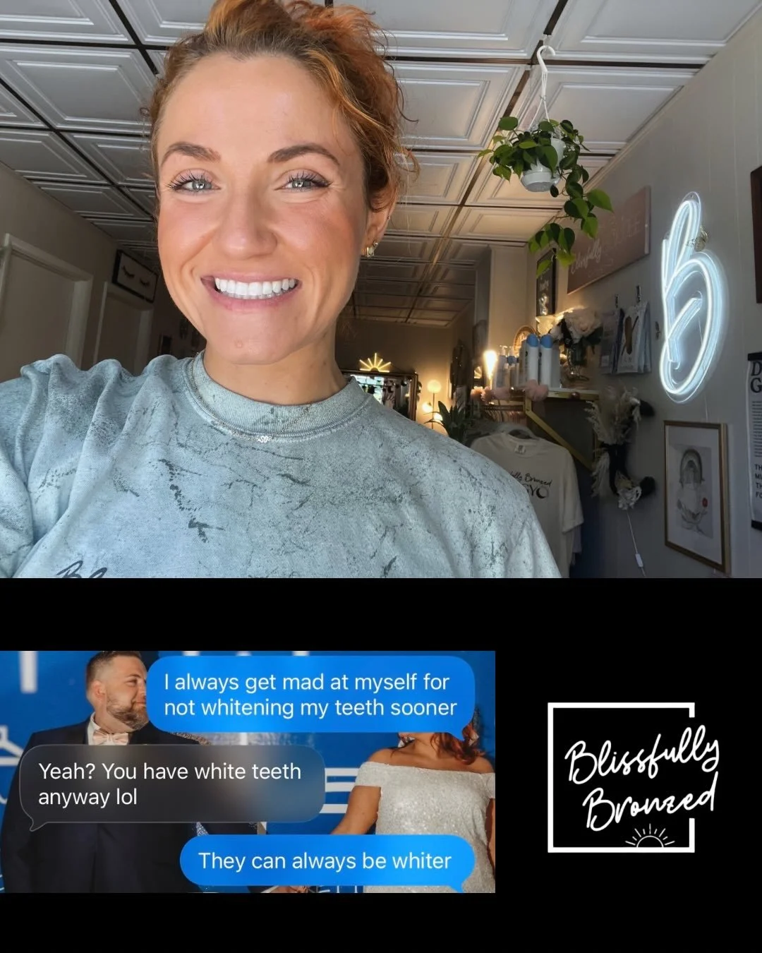 Husbands&hellip; 🫠

You betcha 🍑 I still achieved 3 shades whiter!

Professional teeth whitening &bull; $99
Little to no sensitivity
Results vary, confidence skyrockets.

#BlissfullyBronzed #baltimoreteethwhitening #BaltimoreSprayTan #MDW #maryland