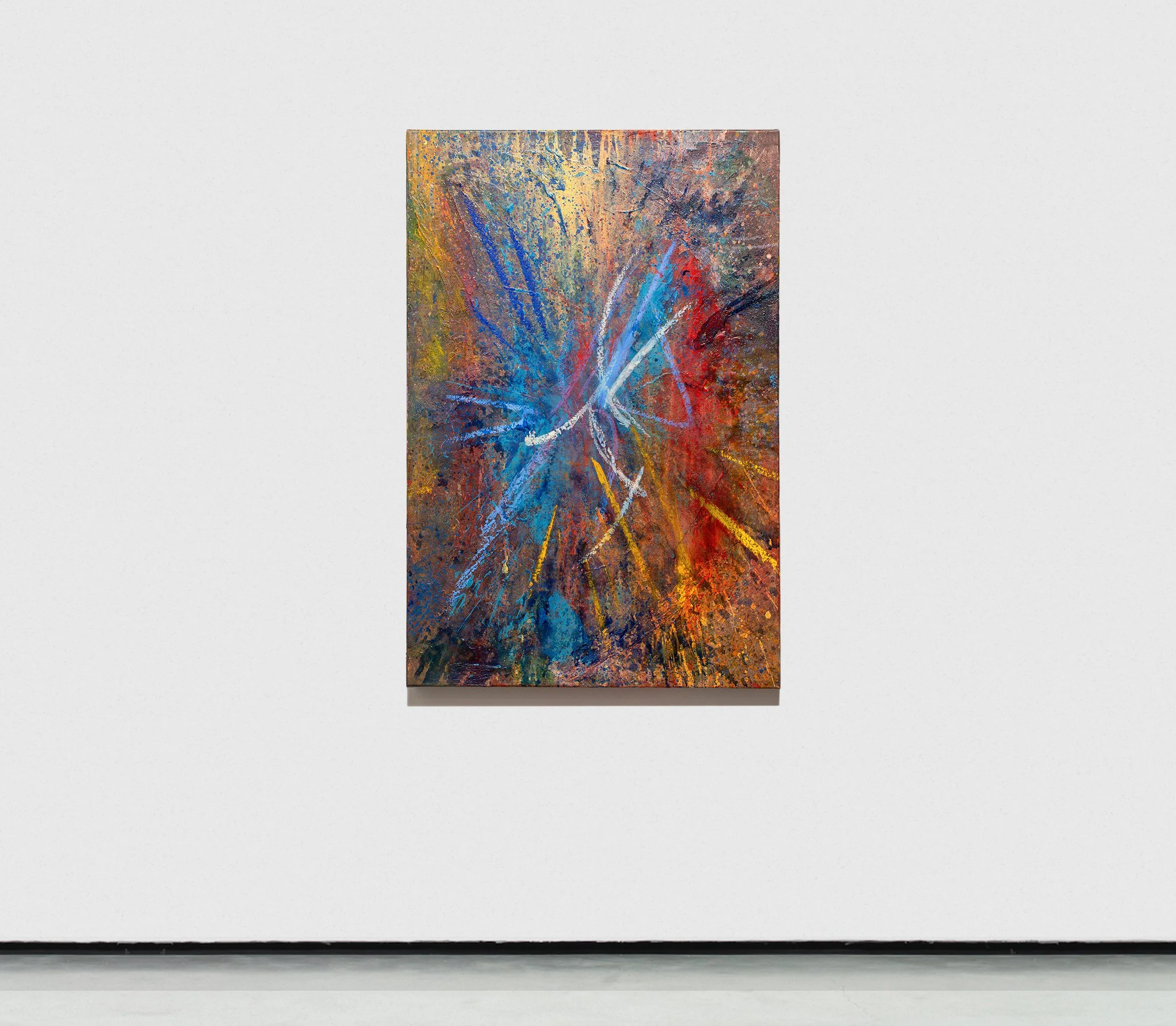 "Flare" 24x36 inches - Mixed Media on Linen - 2025